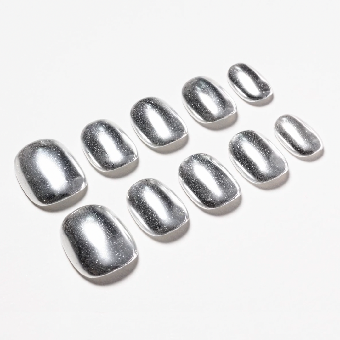 Mirror Silver Glow Emily’s Nail