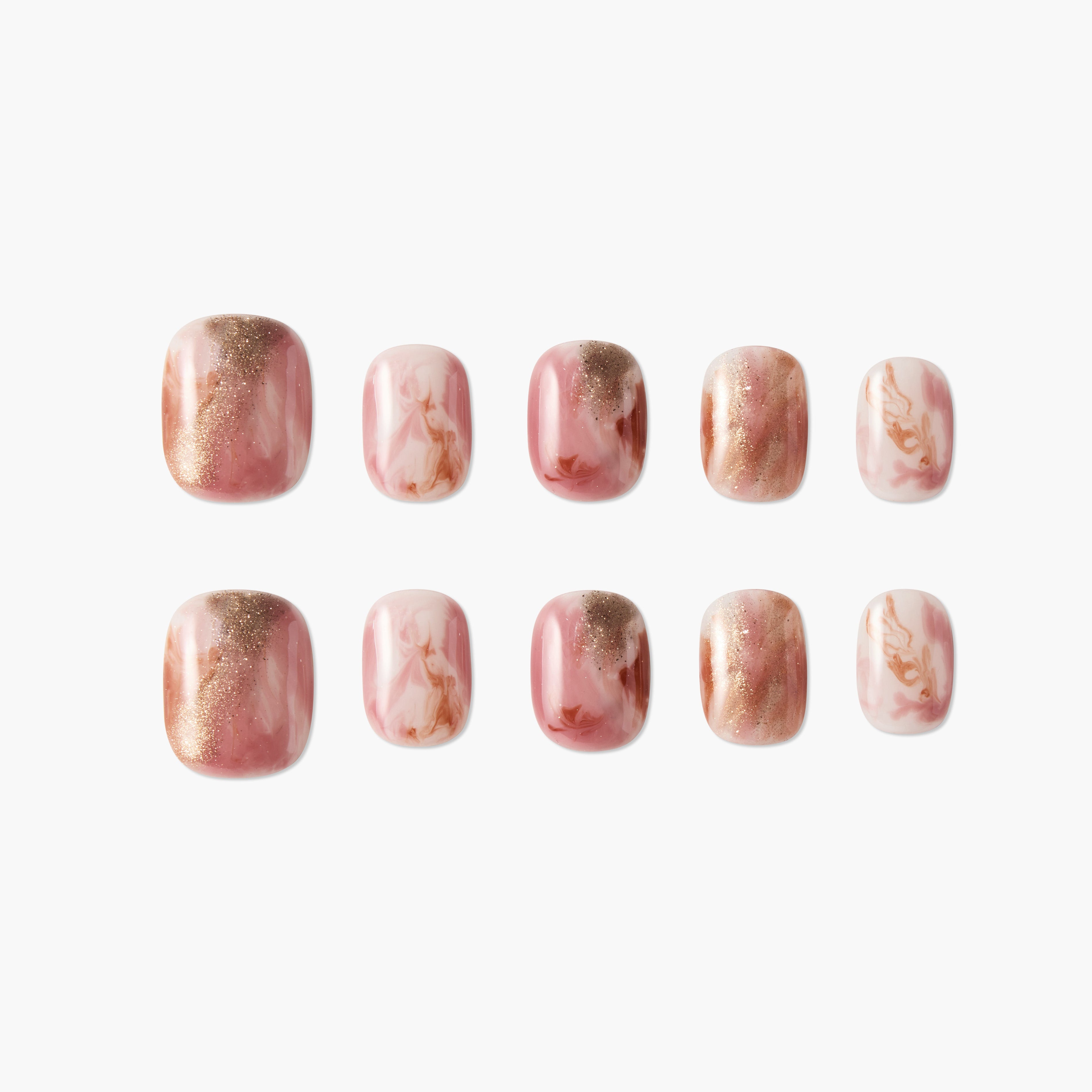 Marble Rose Gold Emily's Nail