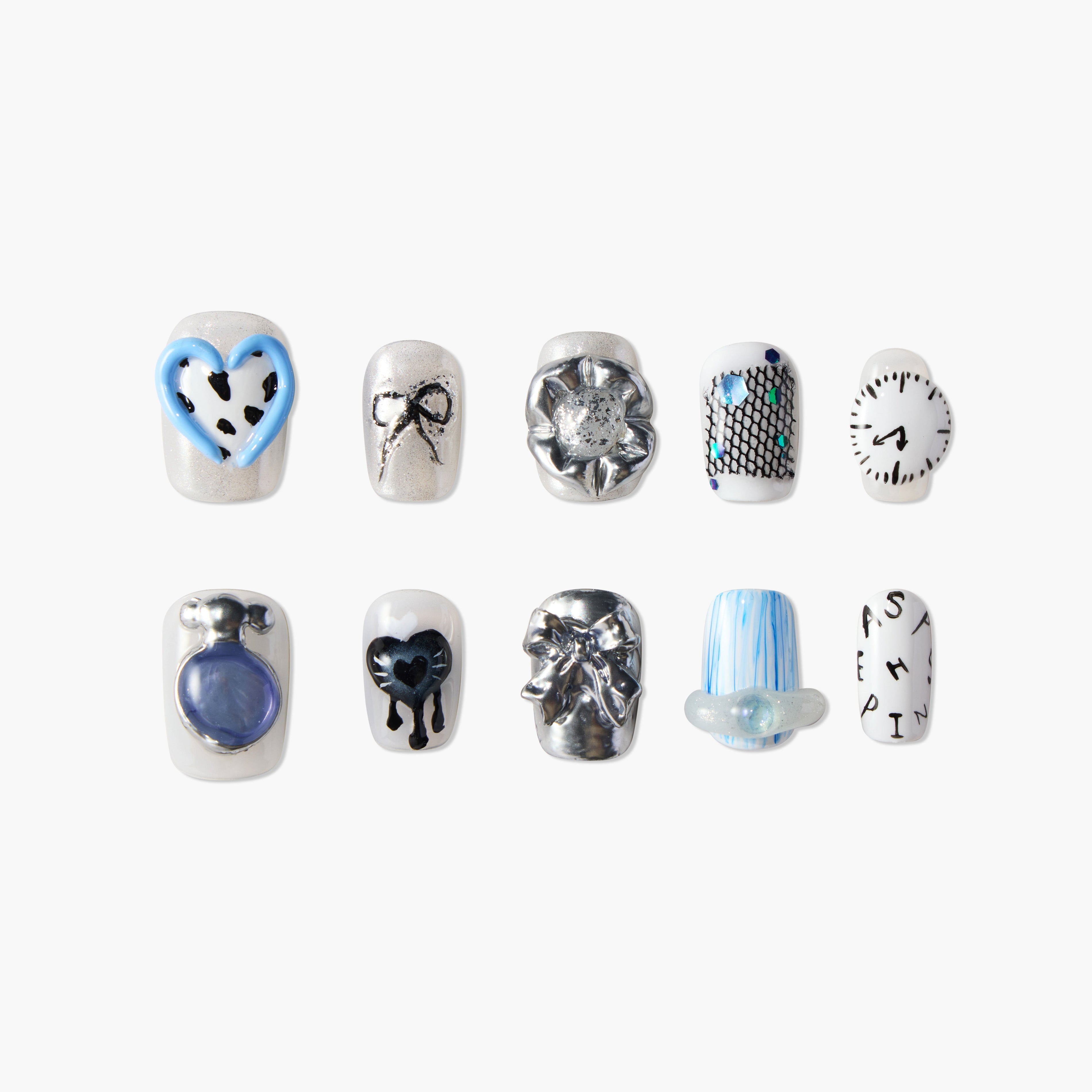 Silver Whimsy Emily's Nail