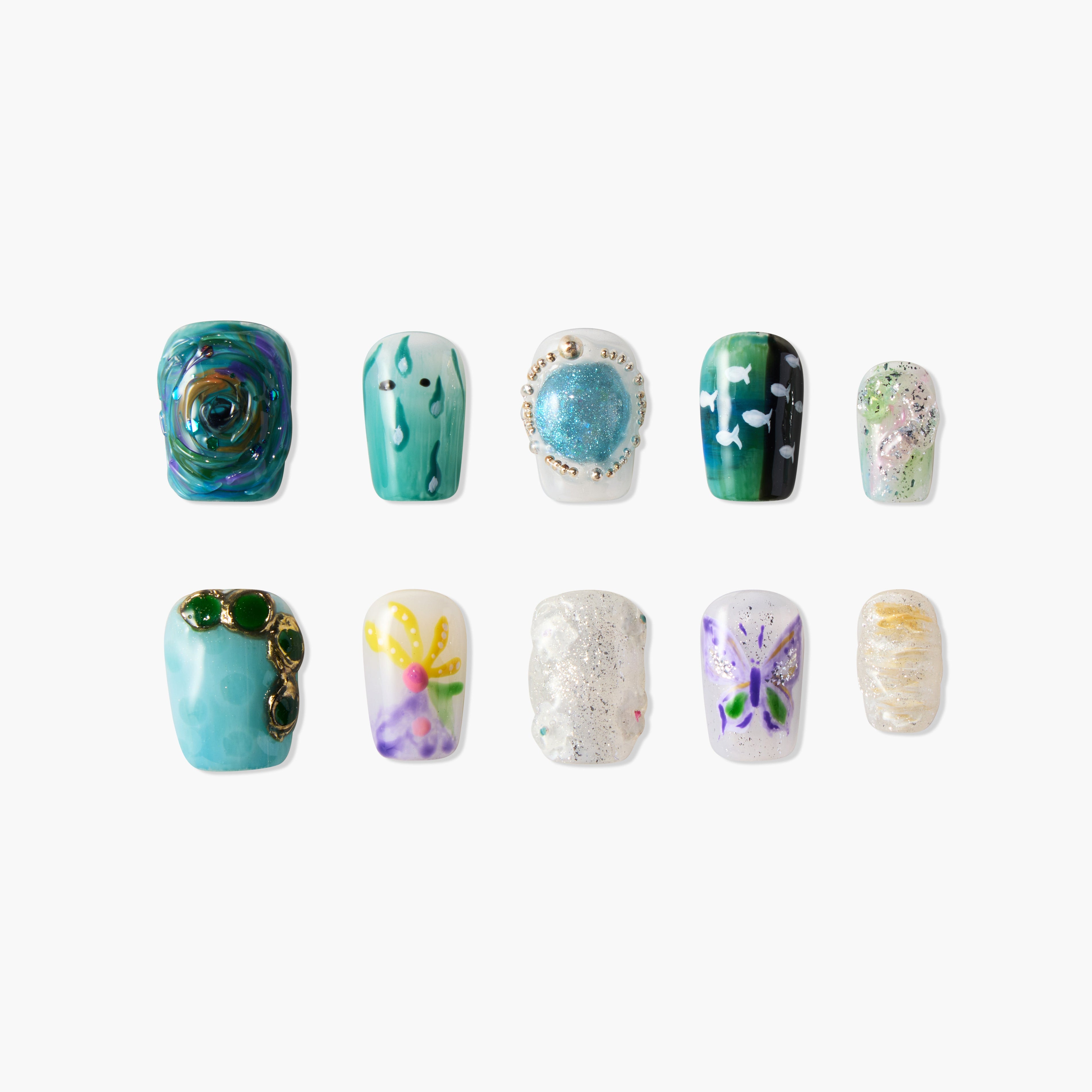 Dreamy Watercolor Emily's Nail