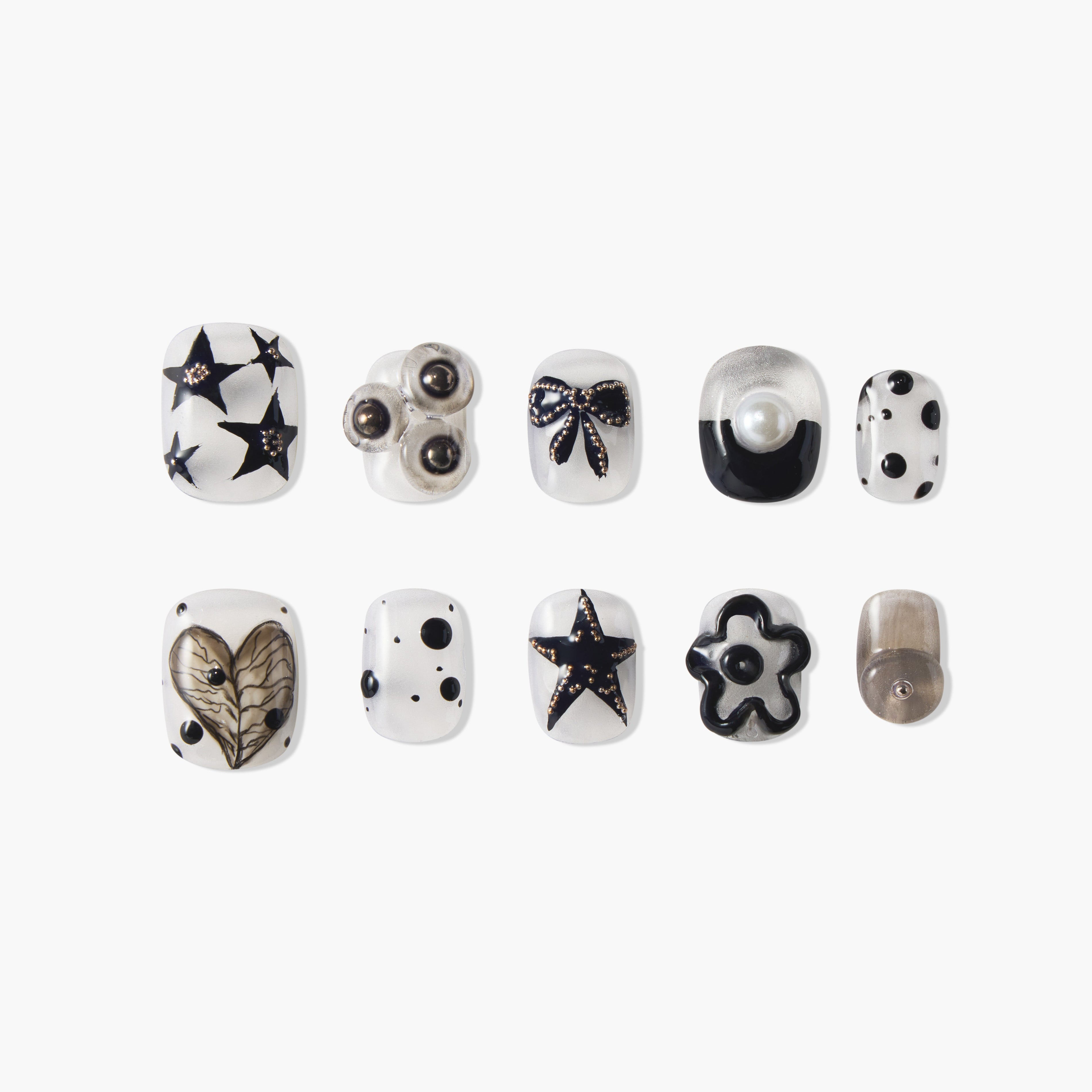 Monochrome Star Whisper Emily's Nail