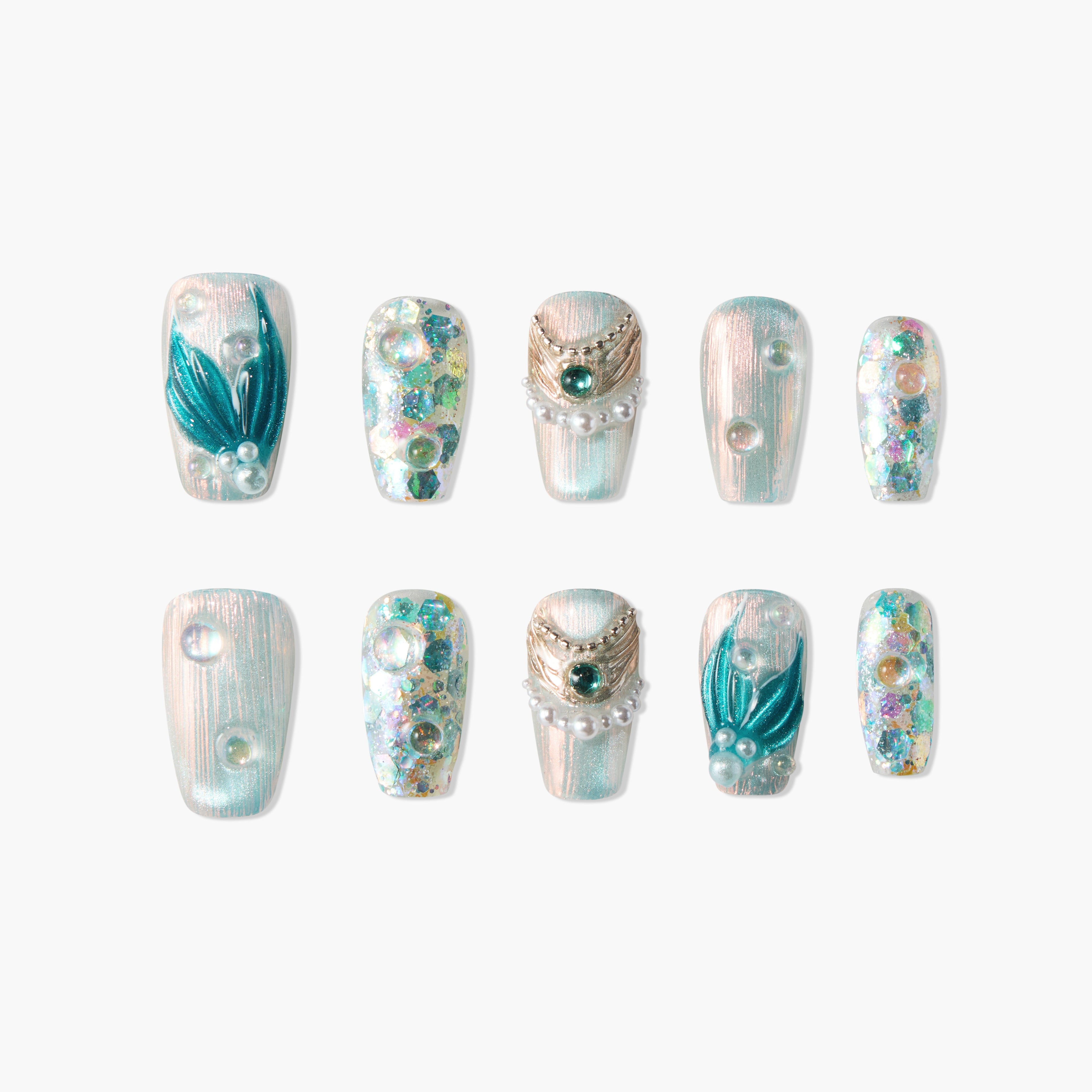 Ocean Dreamscape (Coffin) Emily's Nail