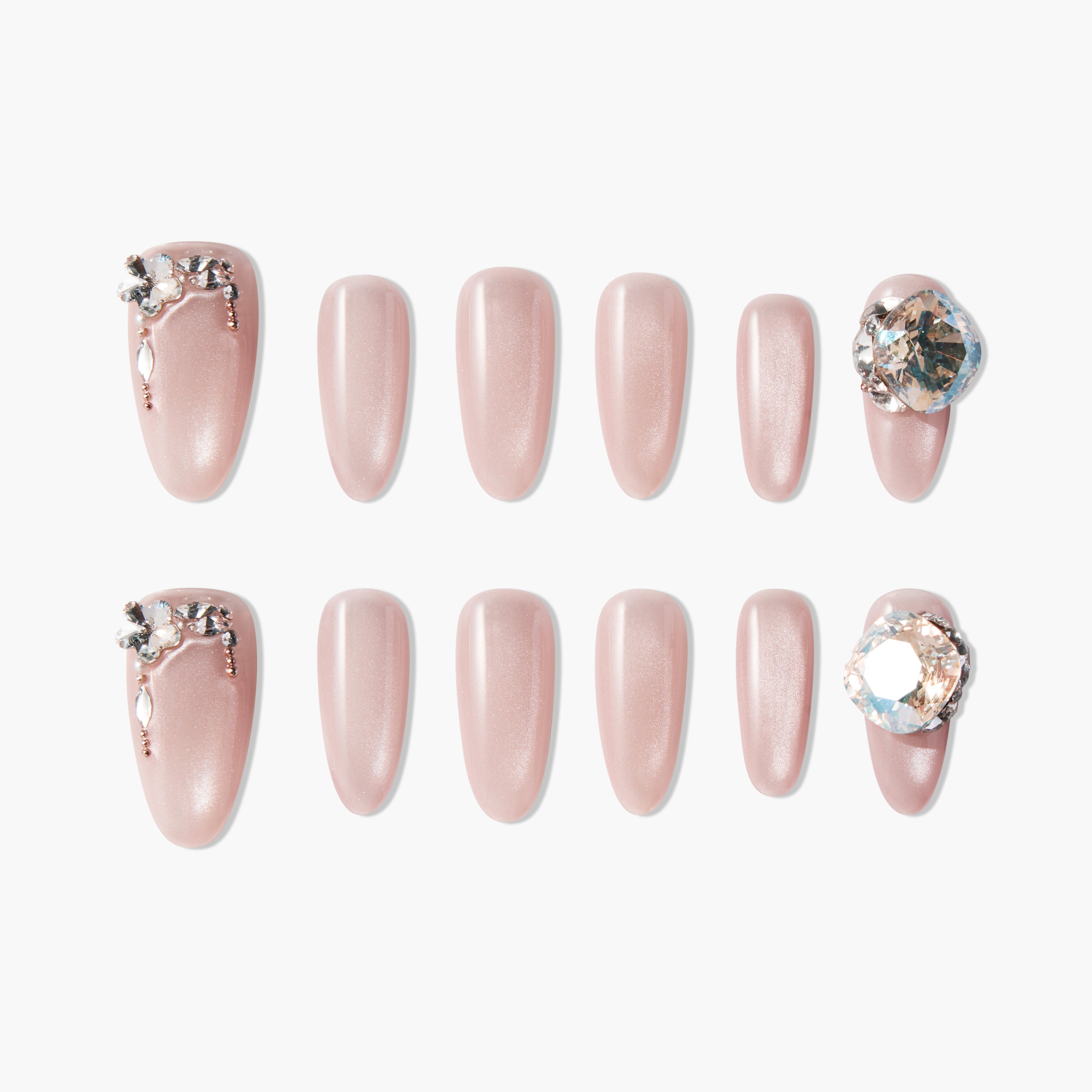 Blush Crystal Luxe Emily's Nail