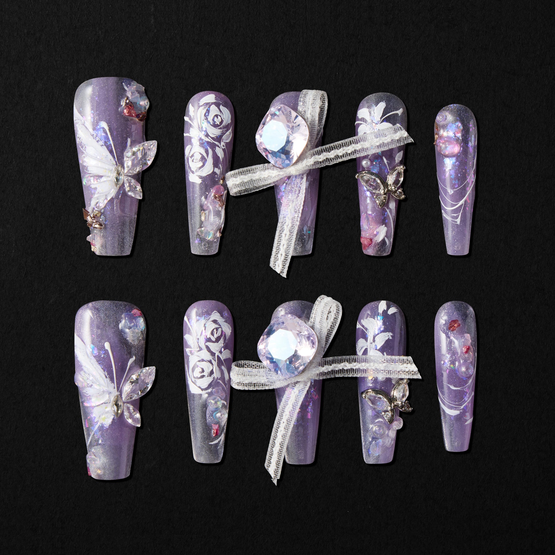 Amethyst Butterfly Dream Emily's Nail