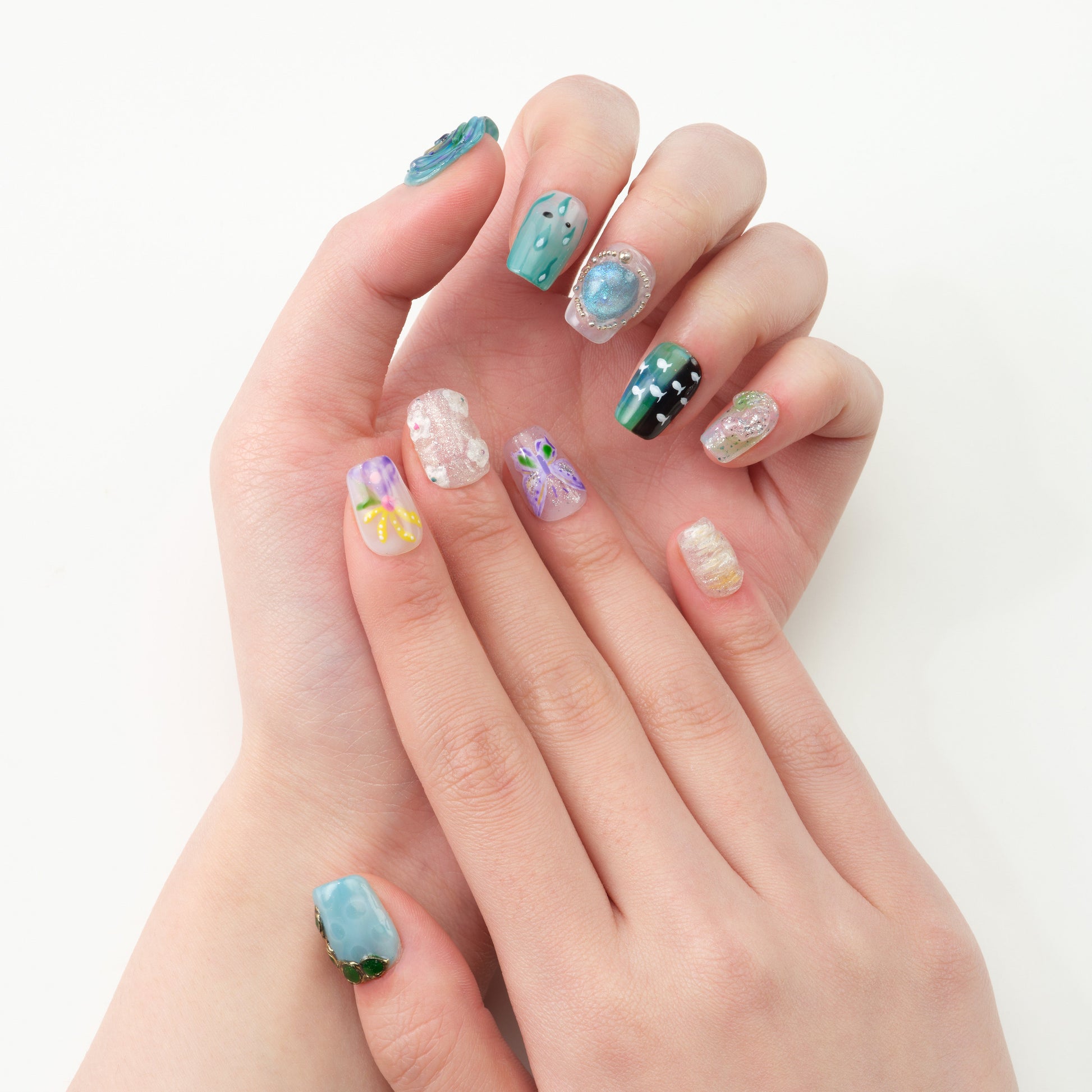 Dreamy Watercolor Emily's Nail