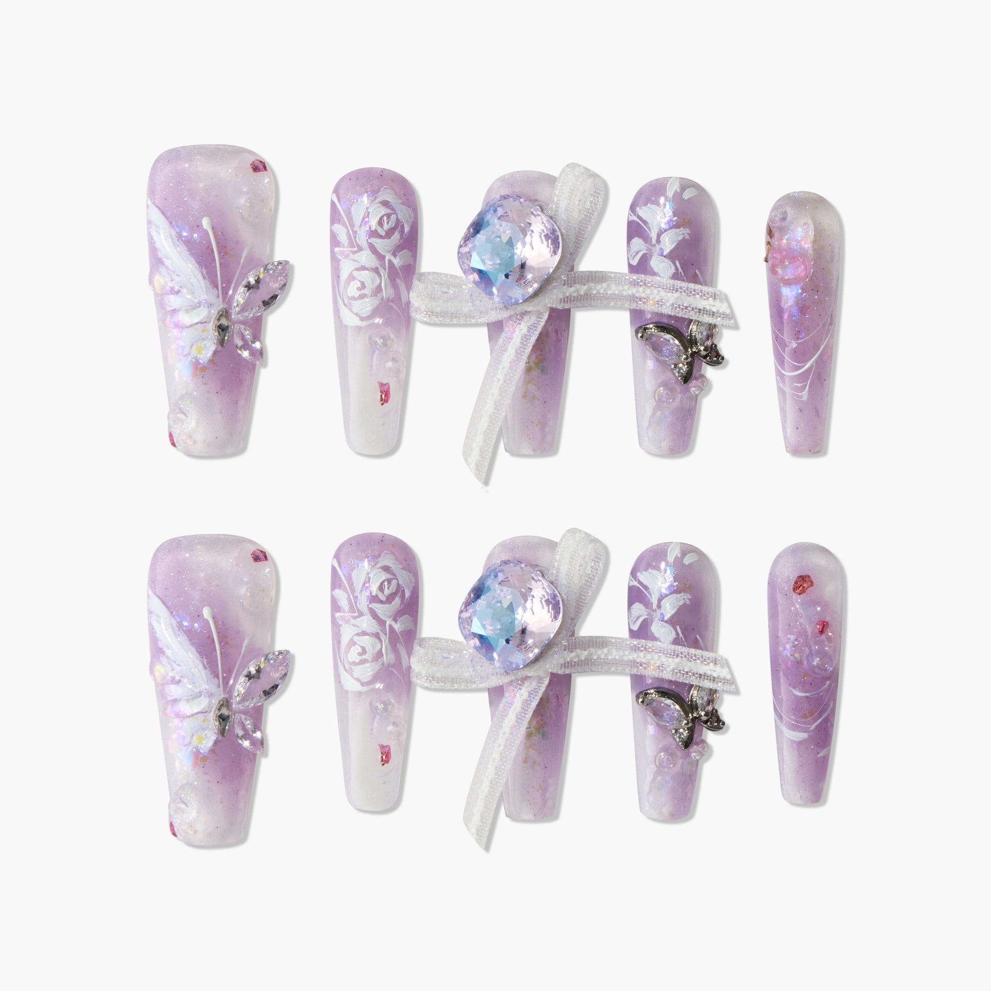Amethyst Butterfly Dream Emily's Nail