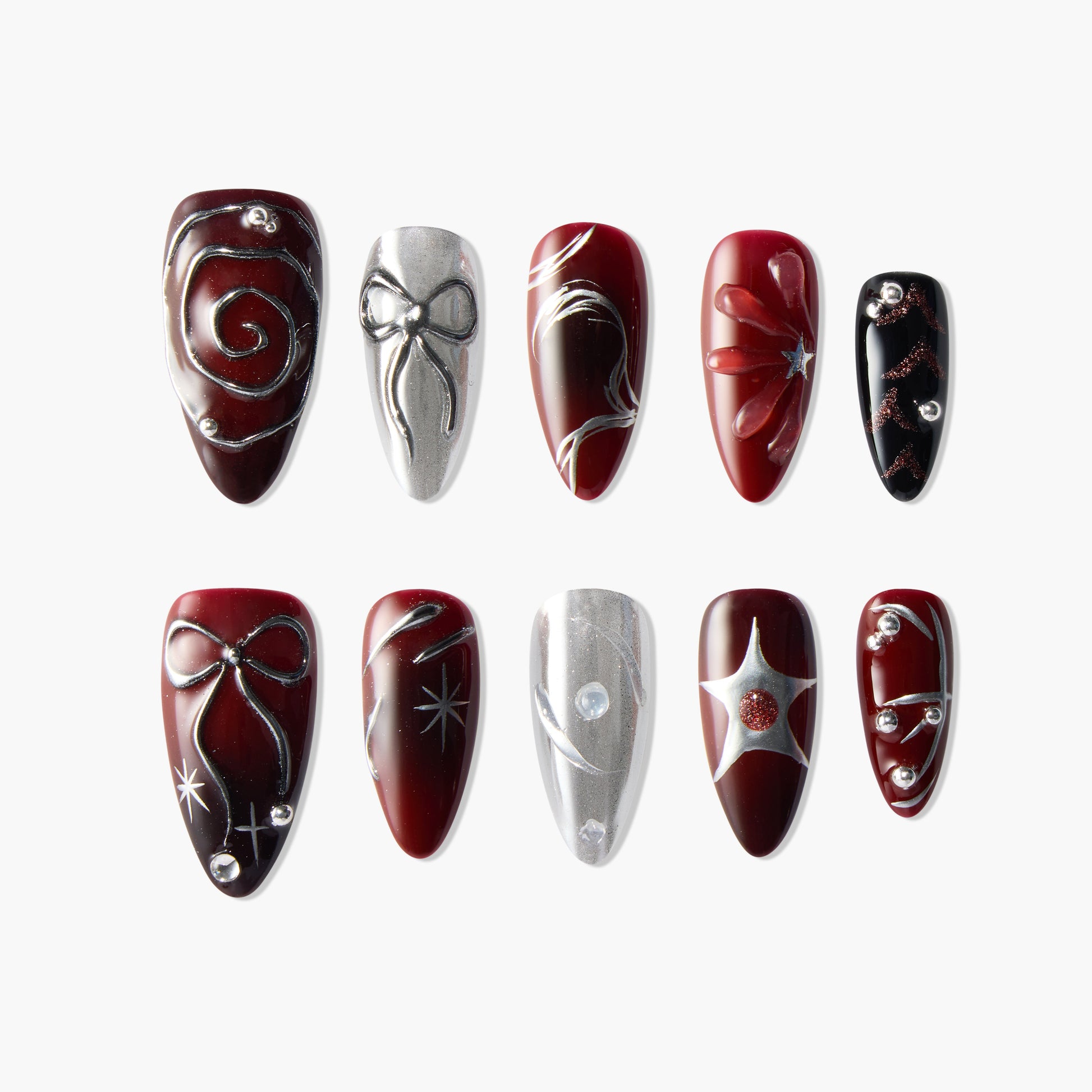 Crimson Charm Emily's Nail