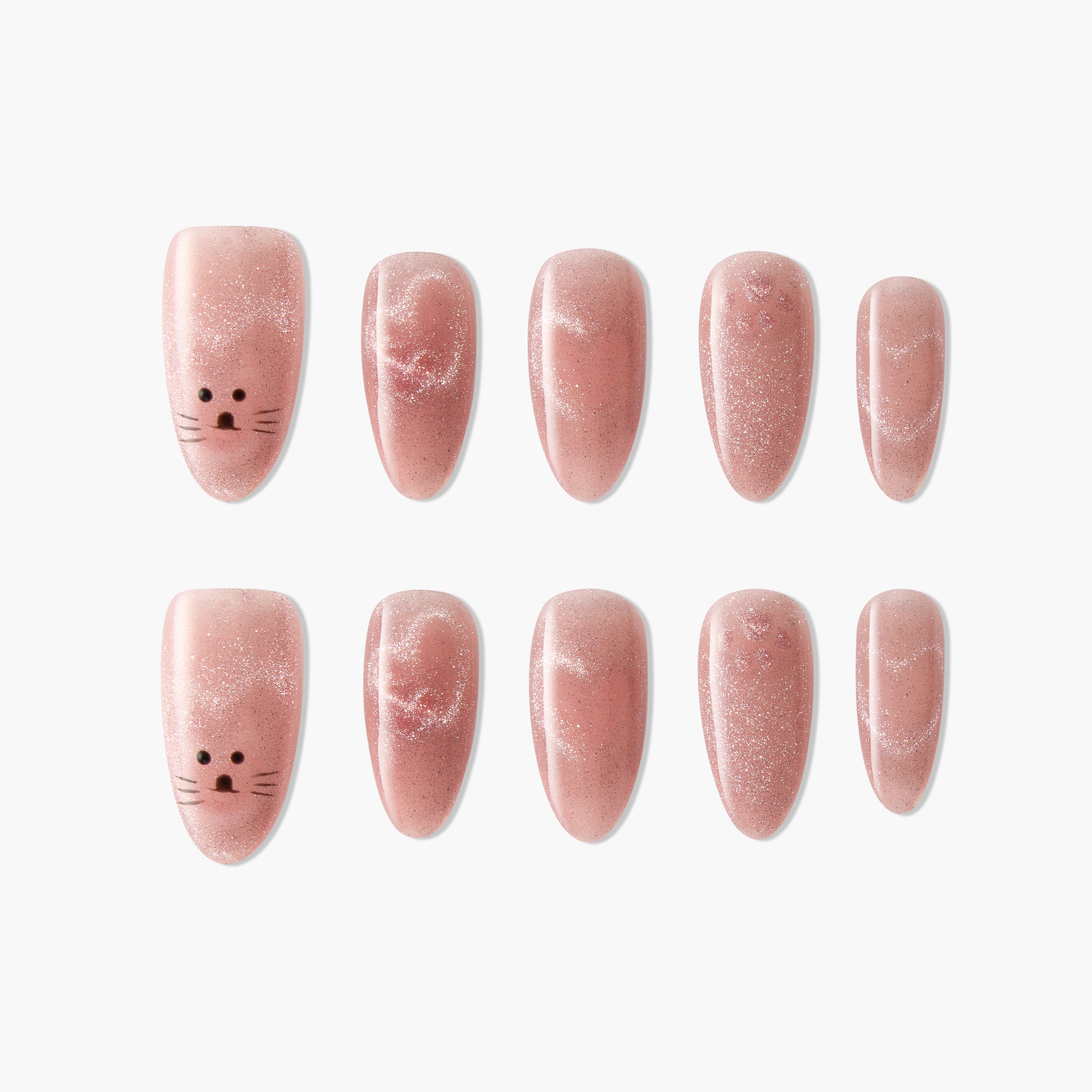 Sparkling Kitty Emily's Nail