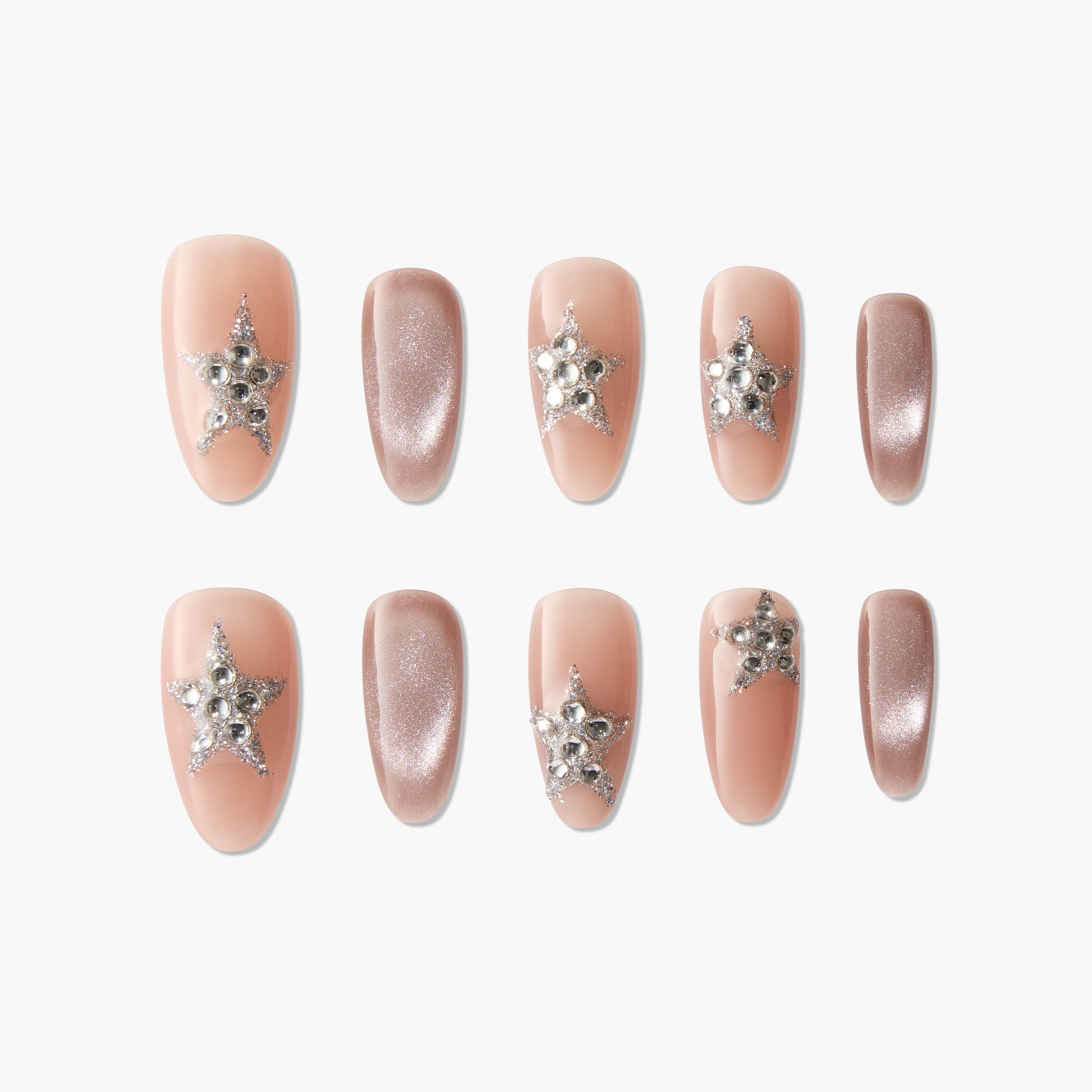 Sparkling Starry Nude Emily's Nail