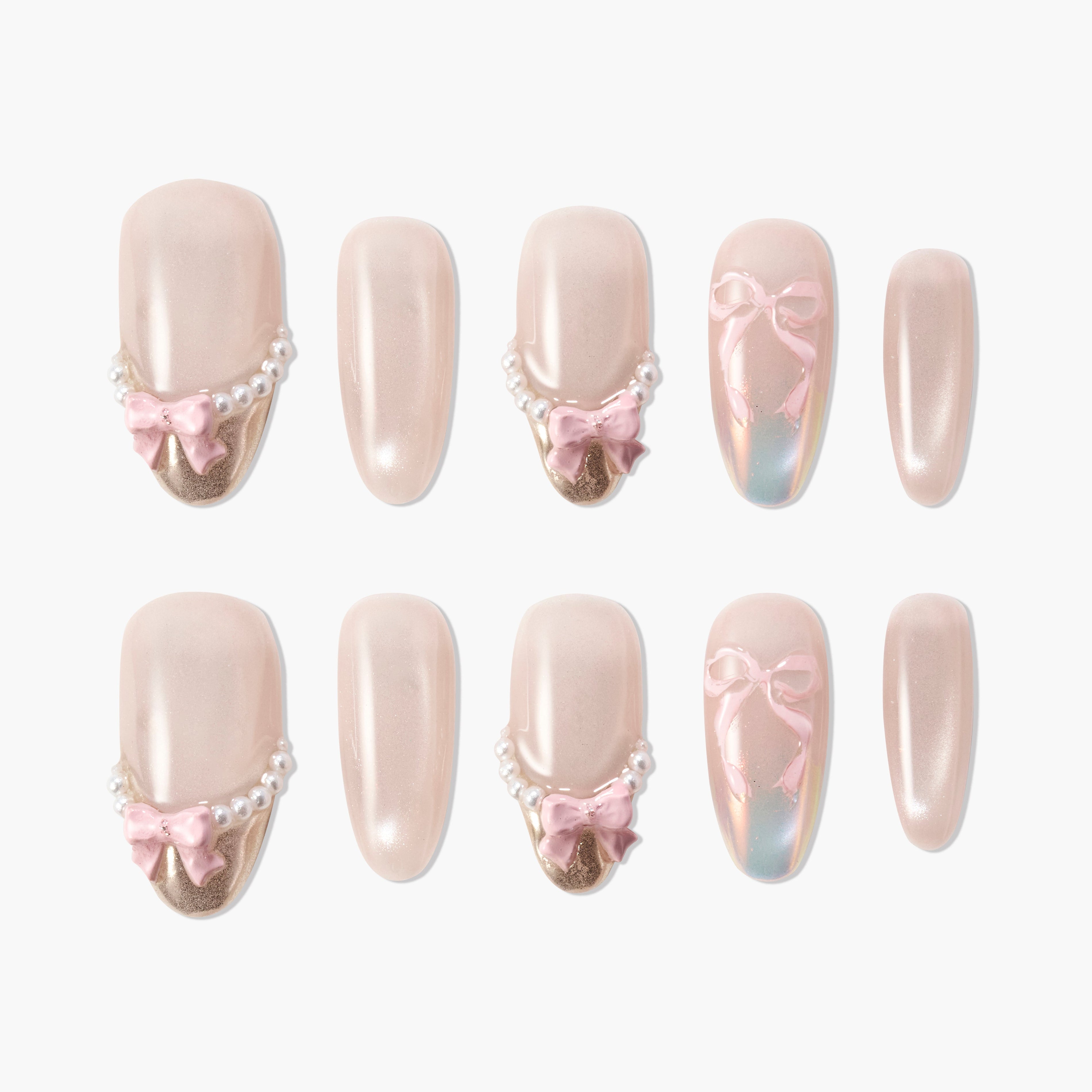 Pearl Bow Ballet Emily’s Nail