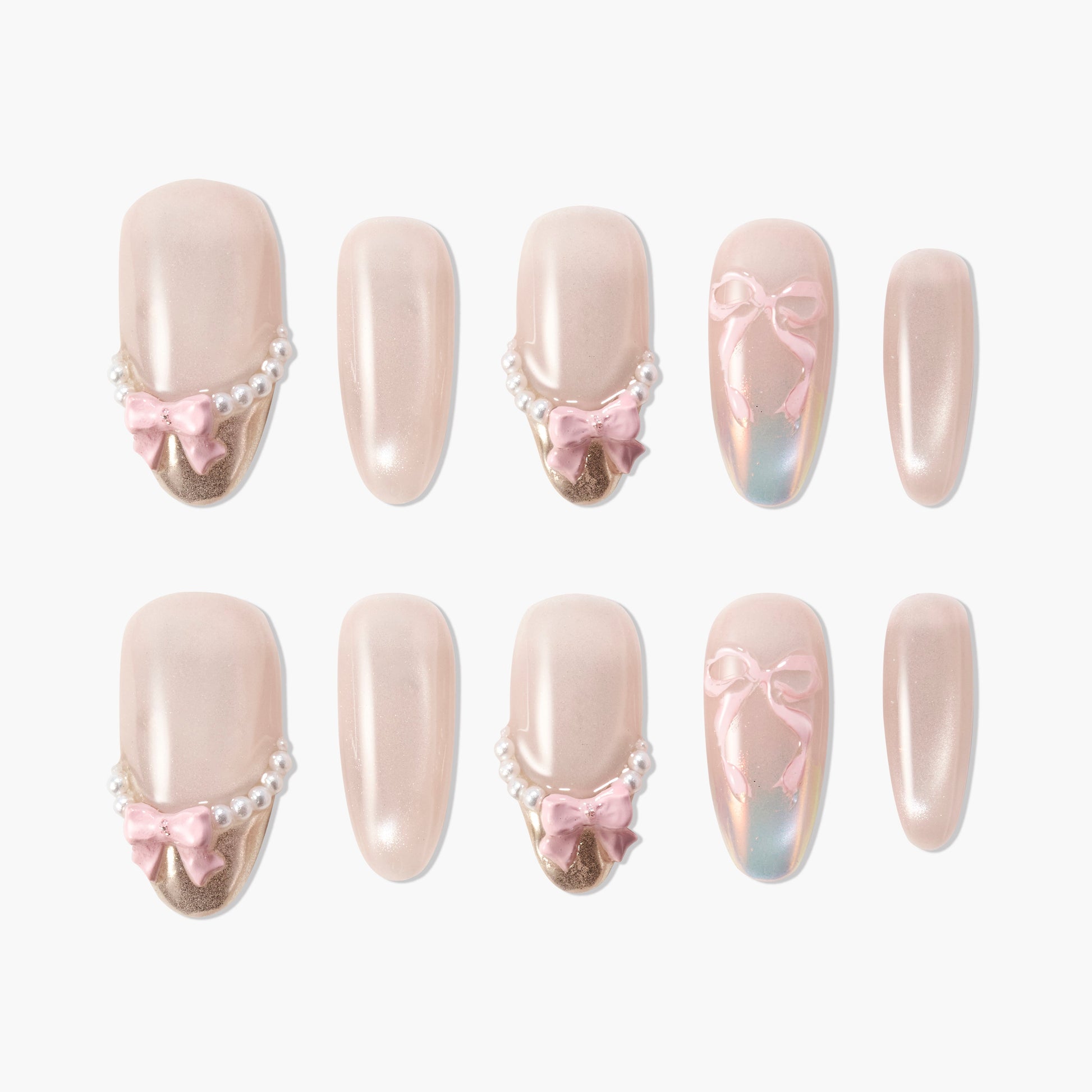 Pearl Bow Ballet Emily’s Nail