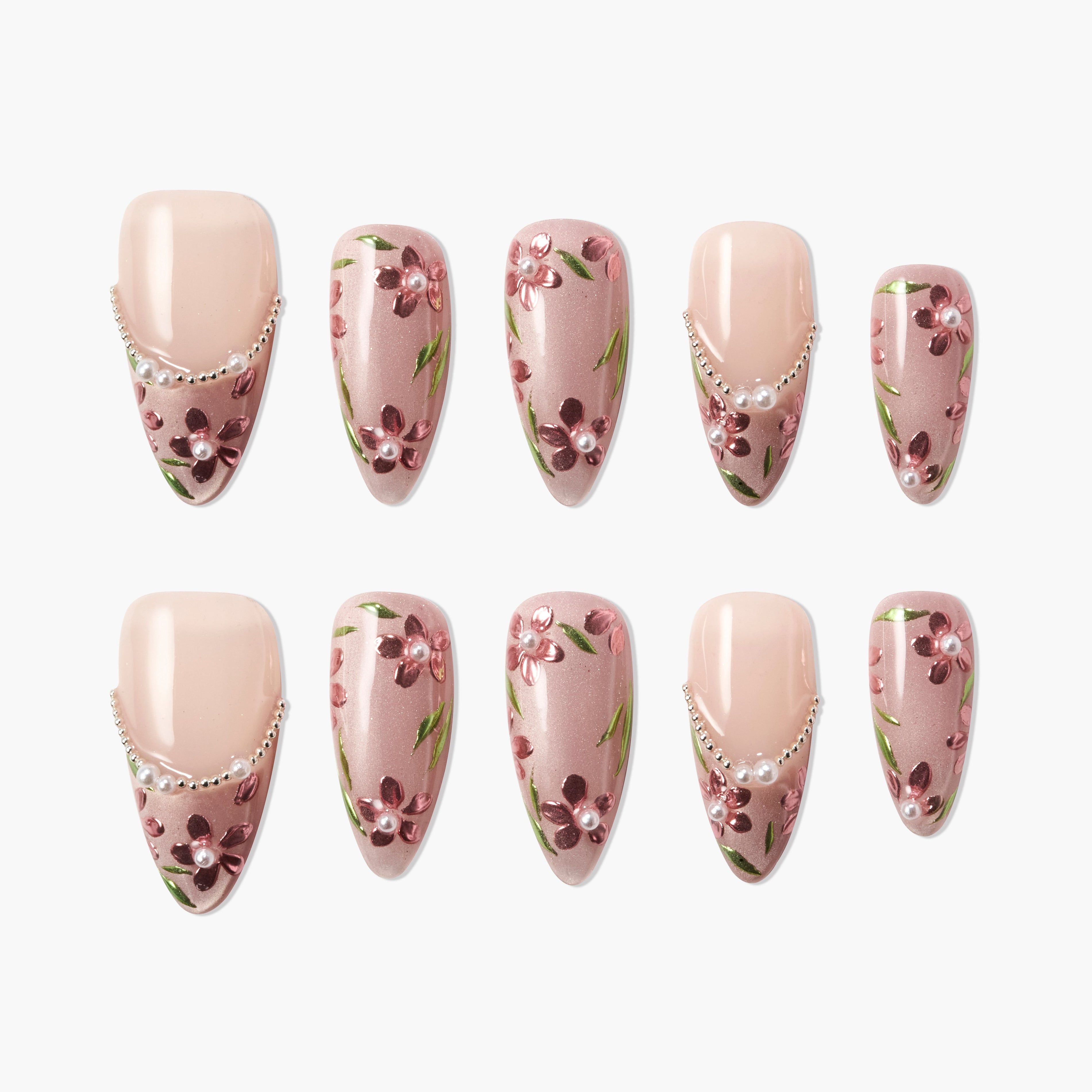 Cherry Blossom Charm (Almond) Emily’s Nail