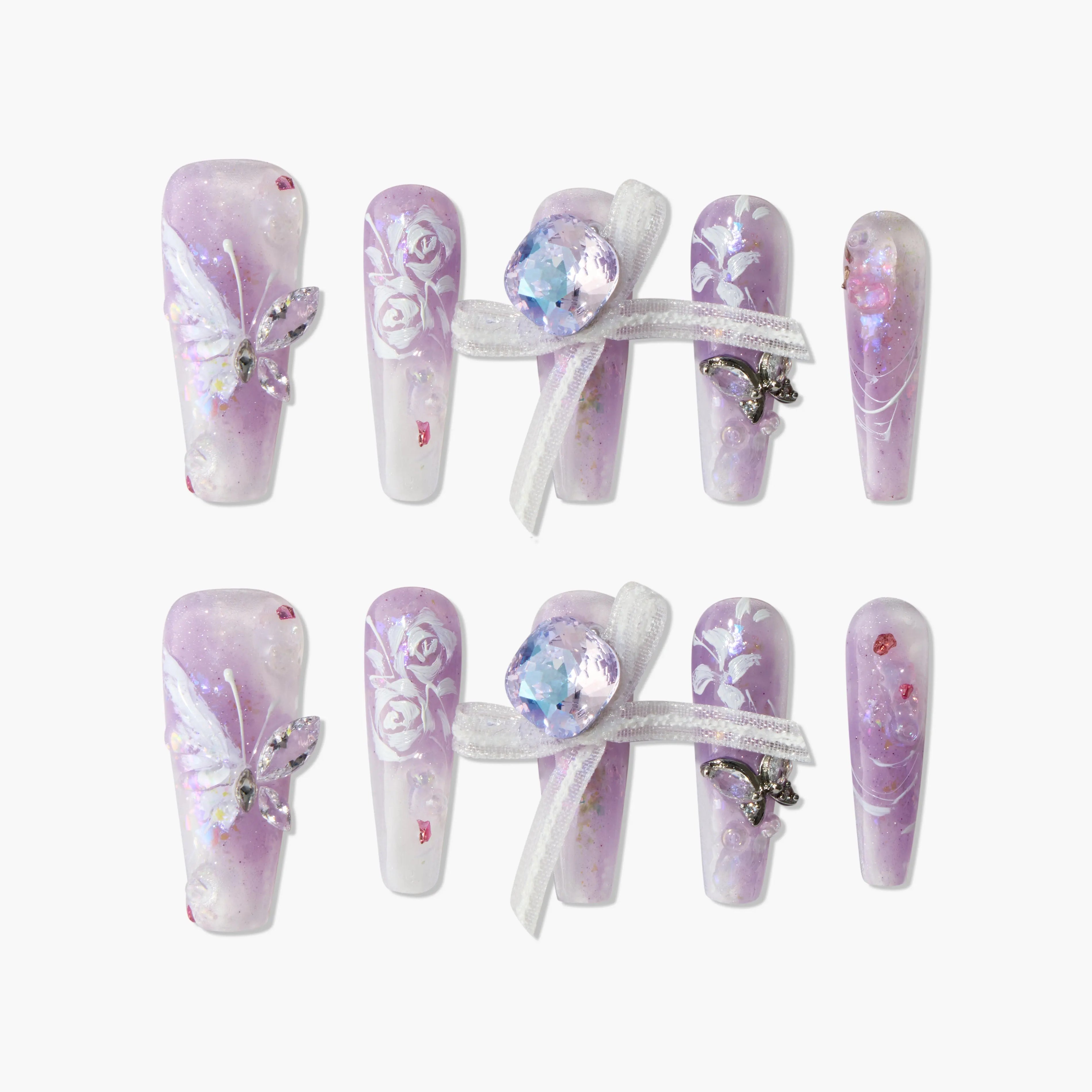 Amethyst Butterfly Dream Emily's Nail