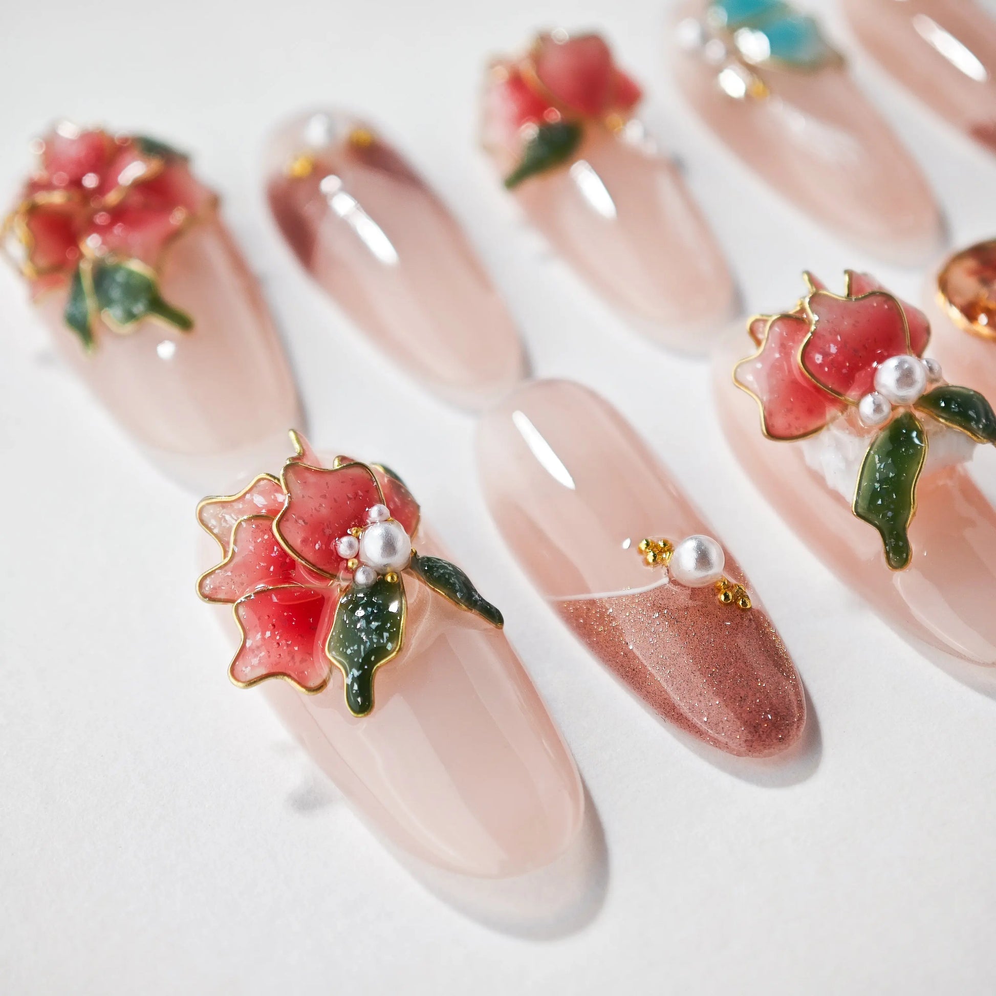 Blossoming Romance Emily’s Nail