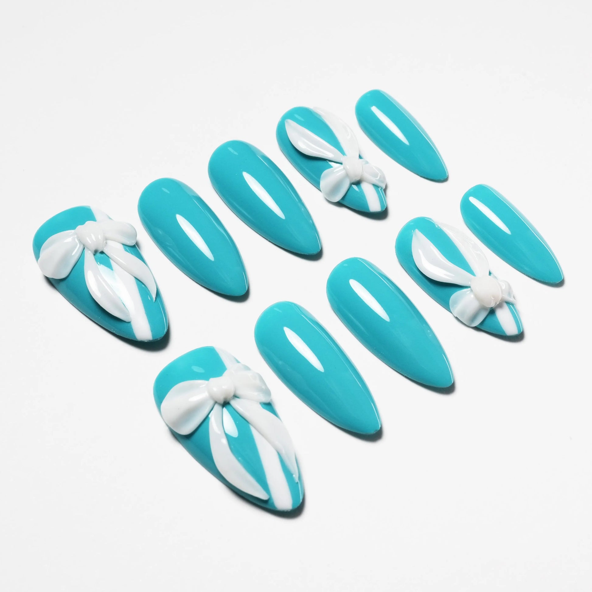 Blue Ribbon (Almond) Emily’s Nail