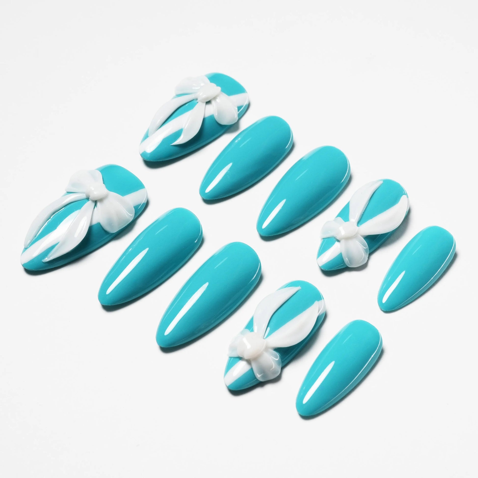 Blue Ribbon (Almond) Emily’s Nail