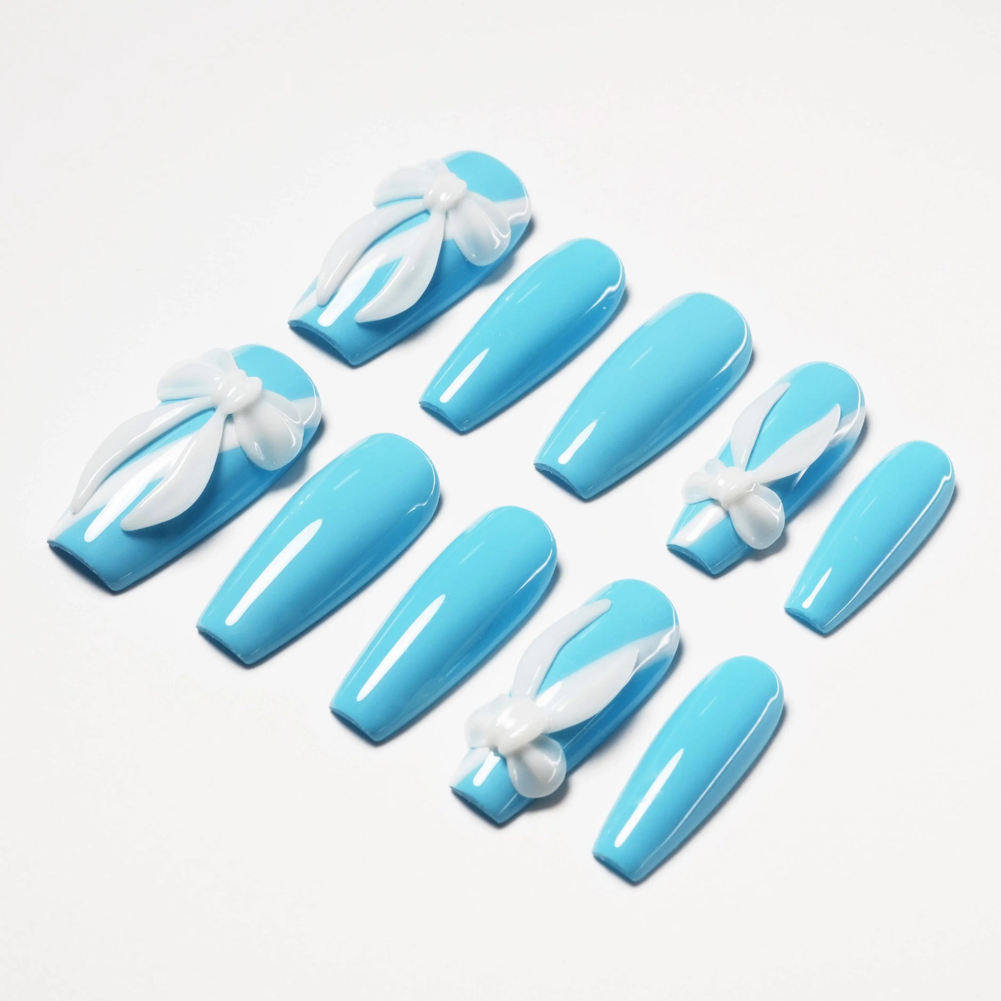 Blue Ribbon (Coffin) Emily’s Nail