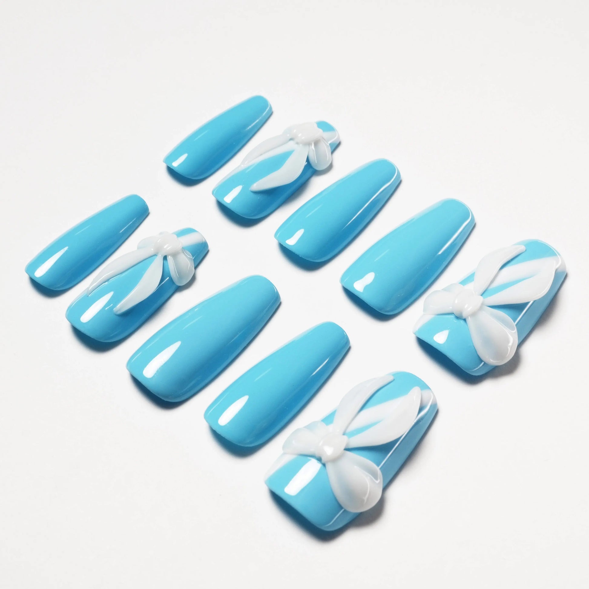 Blue Ribbon (Coffin) Emily’s Nail