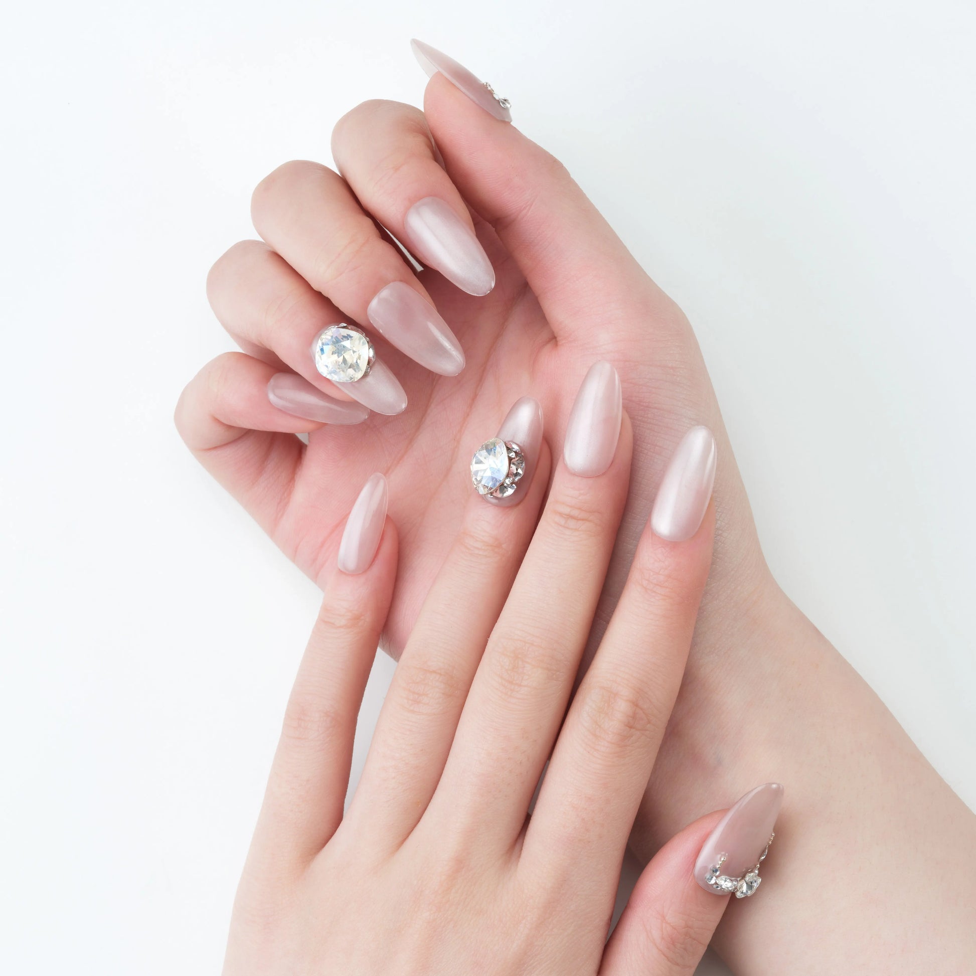 Blush Crystal Luxe Emily's Nail