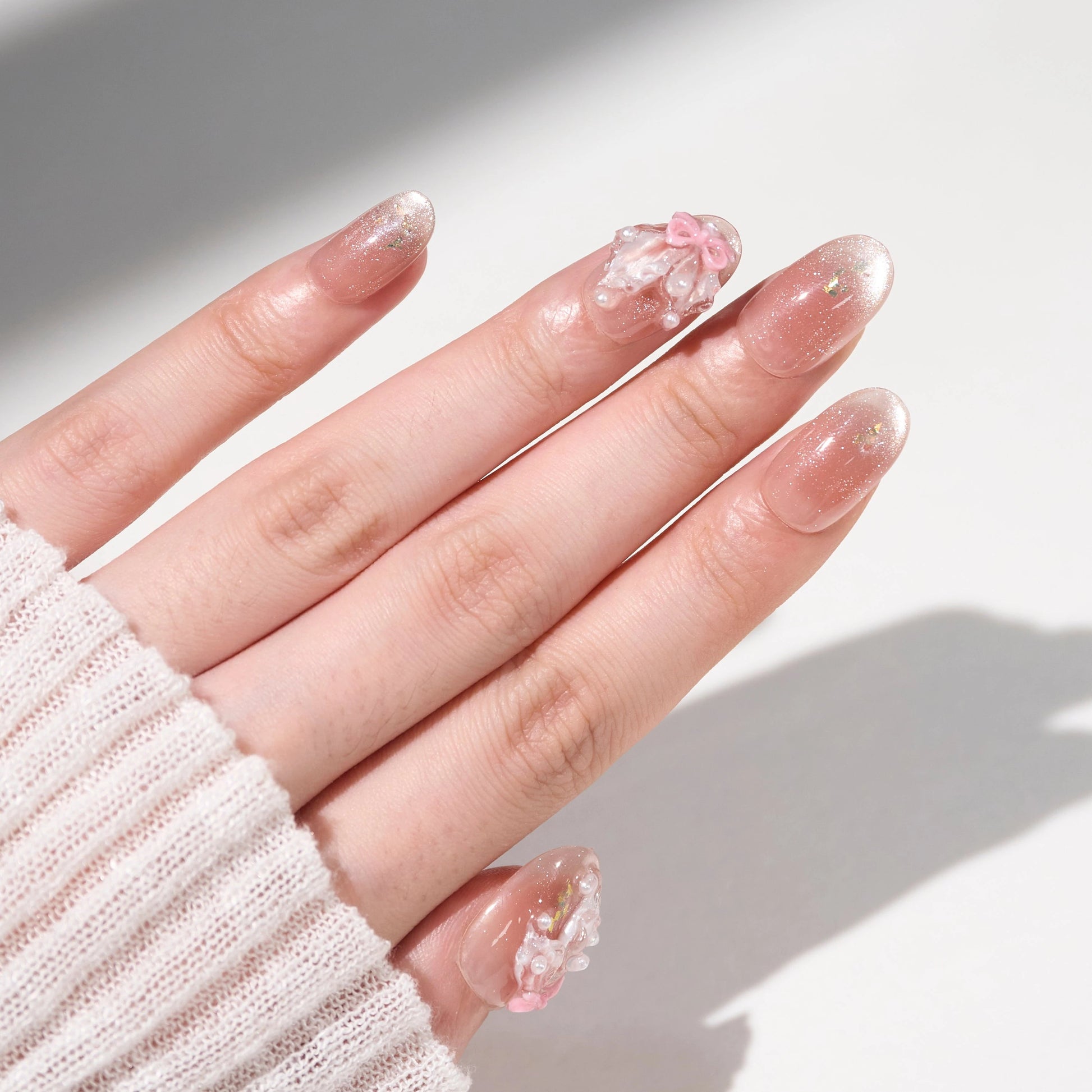 Blush Petal Symphony Emily's Nail