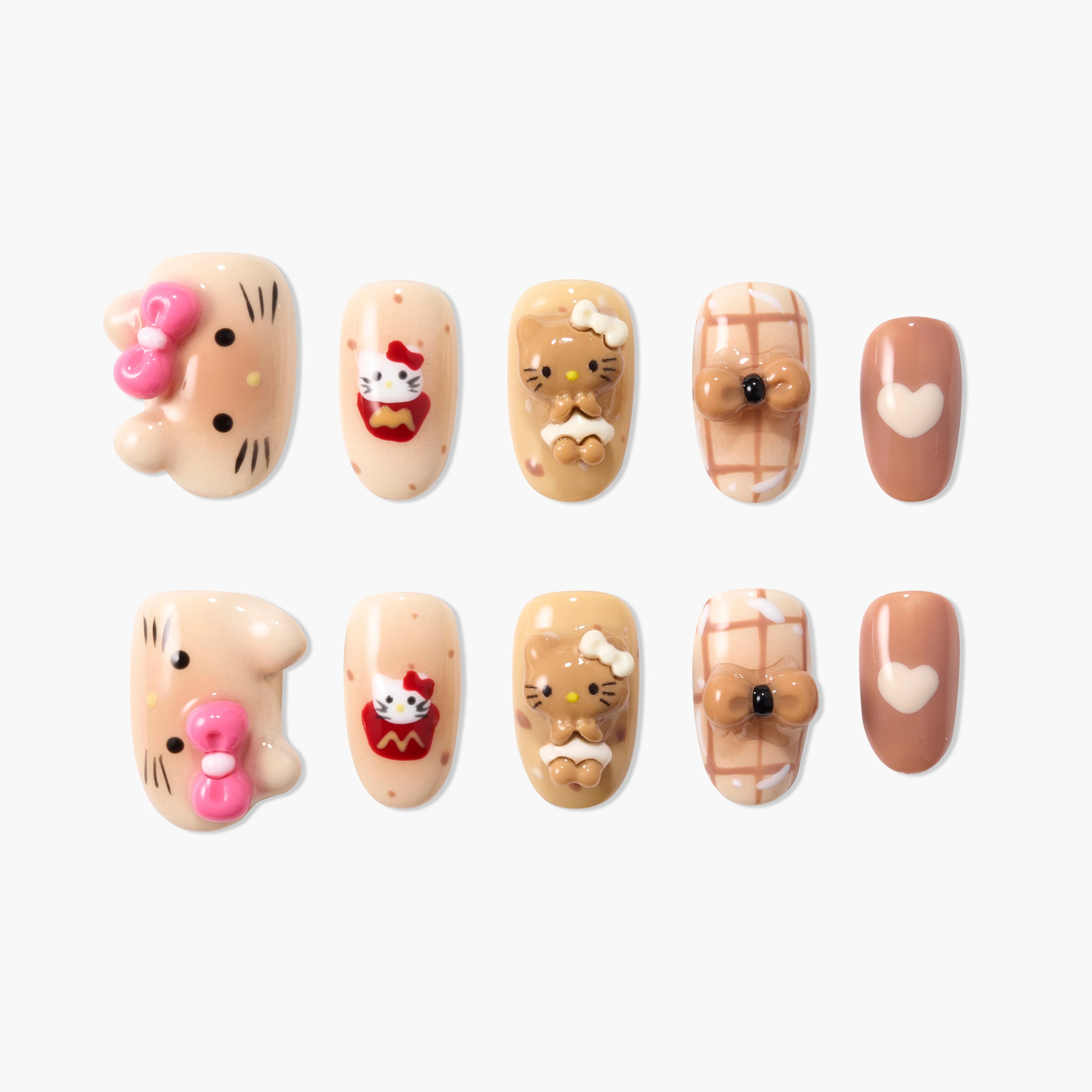 Caramel Kitty Duo Emily’s Nail