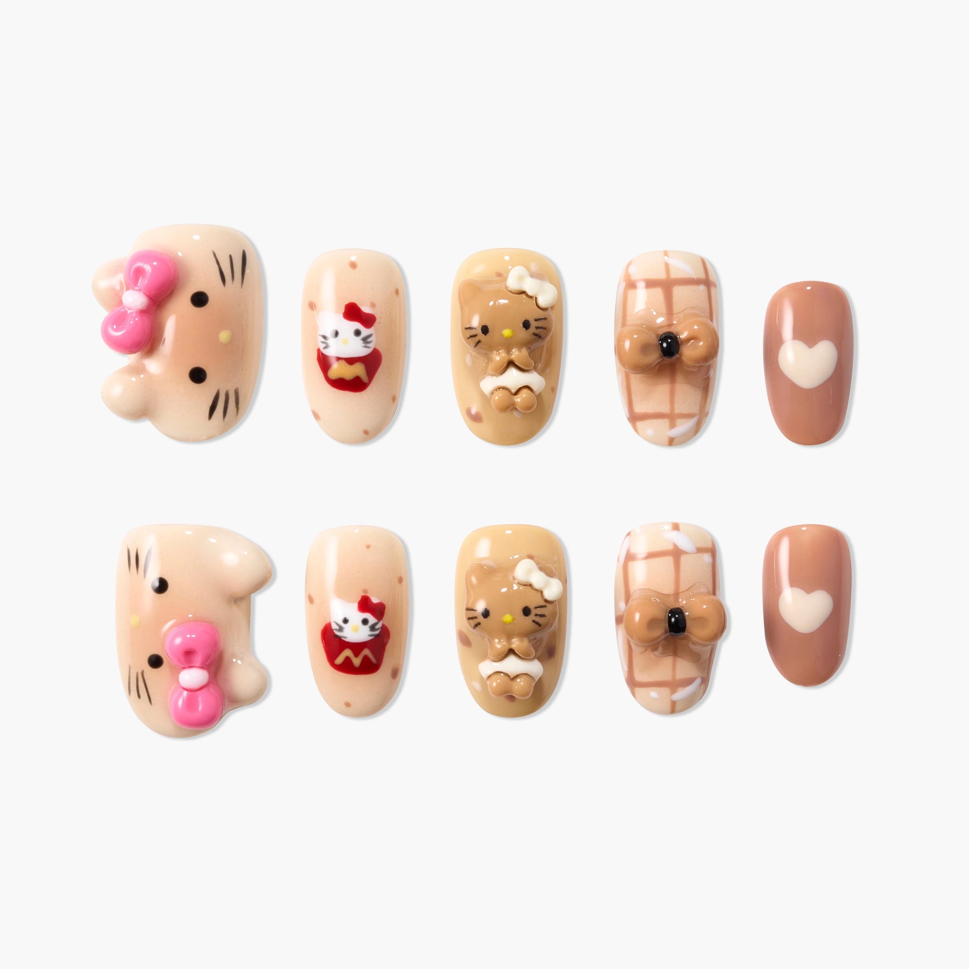 Caramel Kitty Duo Emily’s Nail