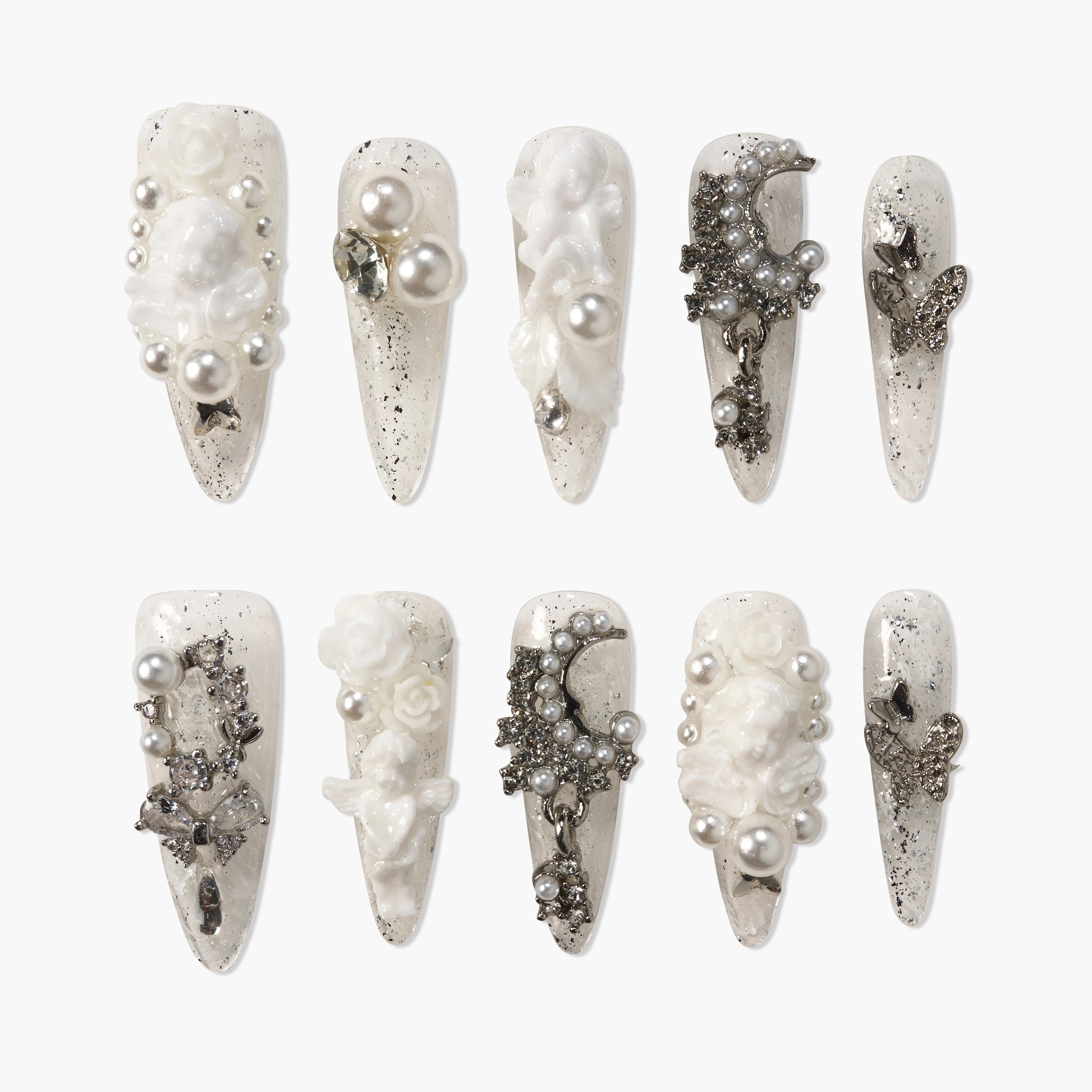 Celestial Angel Carving Emily's Nail