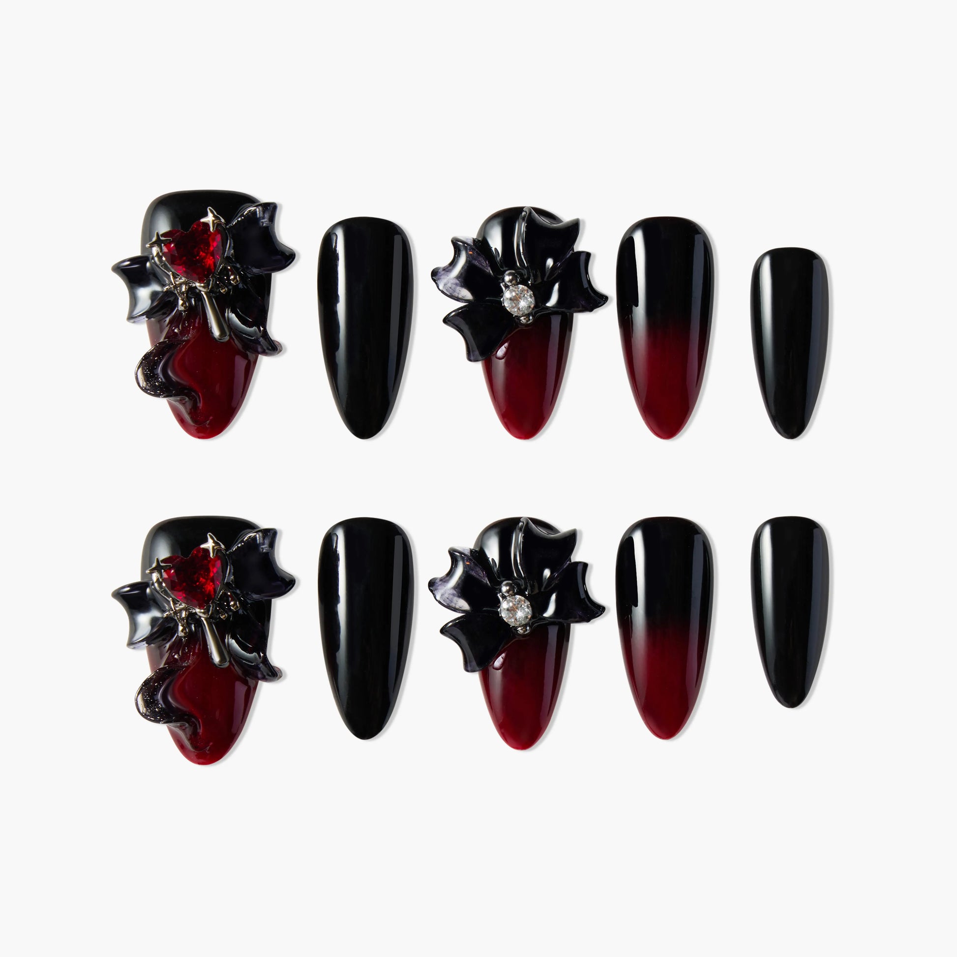 Dark Rose Velvet (Almond) Emily's Nail