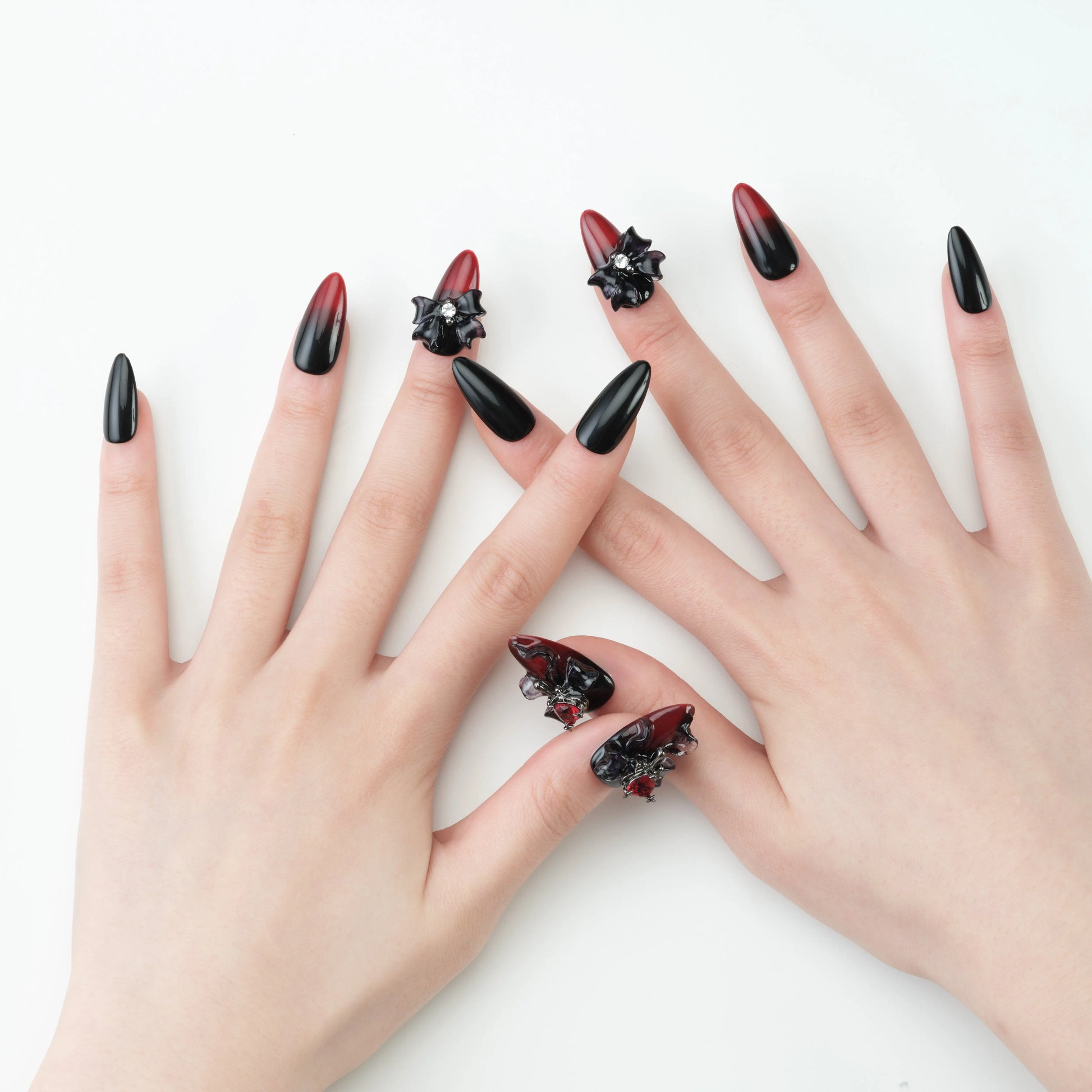 Dark Rose Velvet (Almond) Emily's Nail