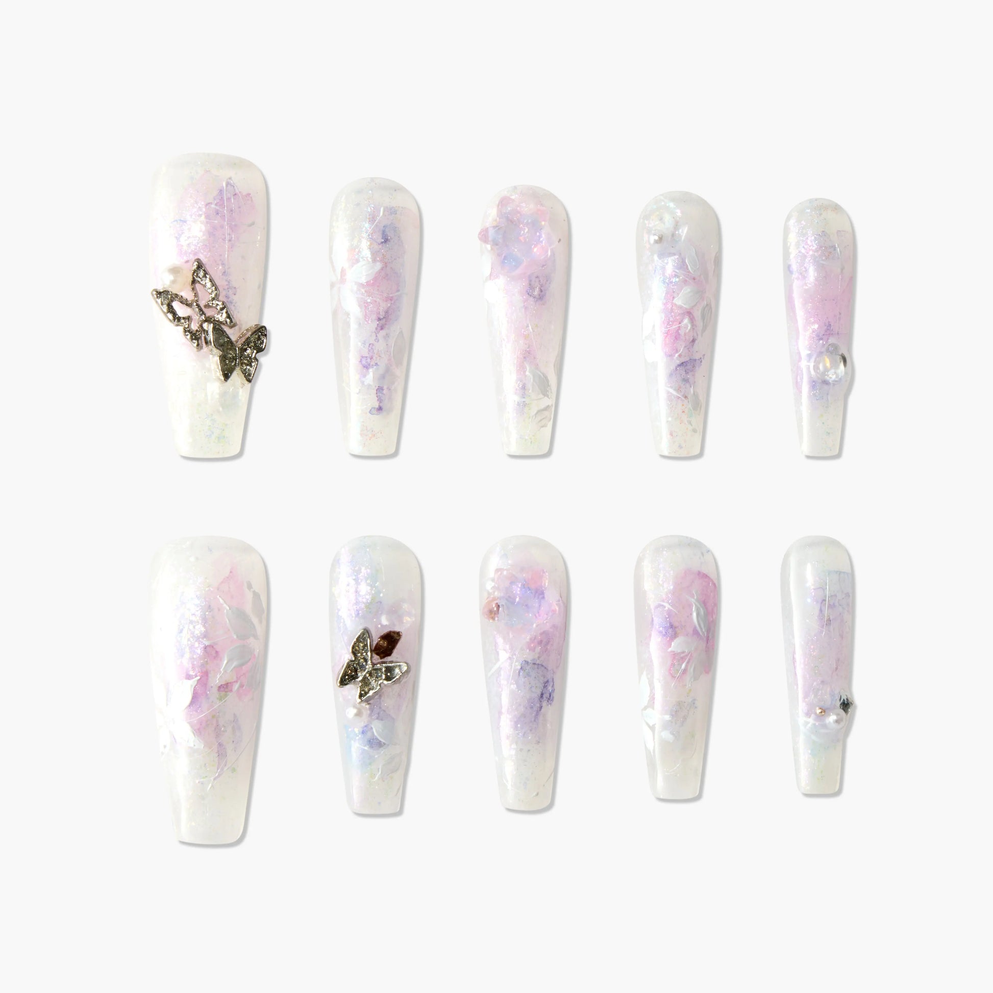 Dreamy Butterfly Garden Emily's Nail