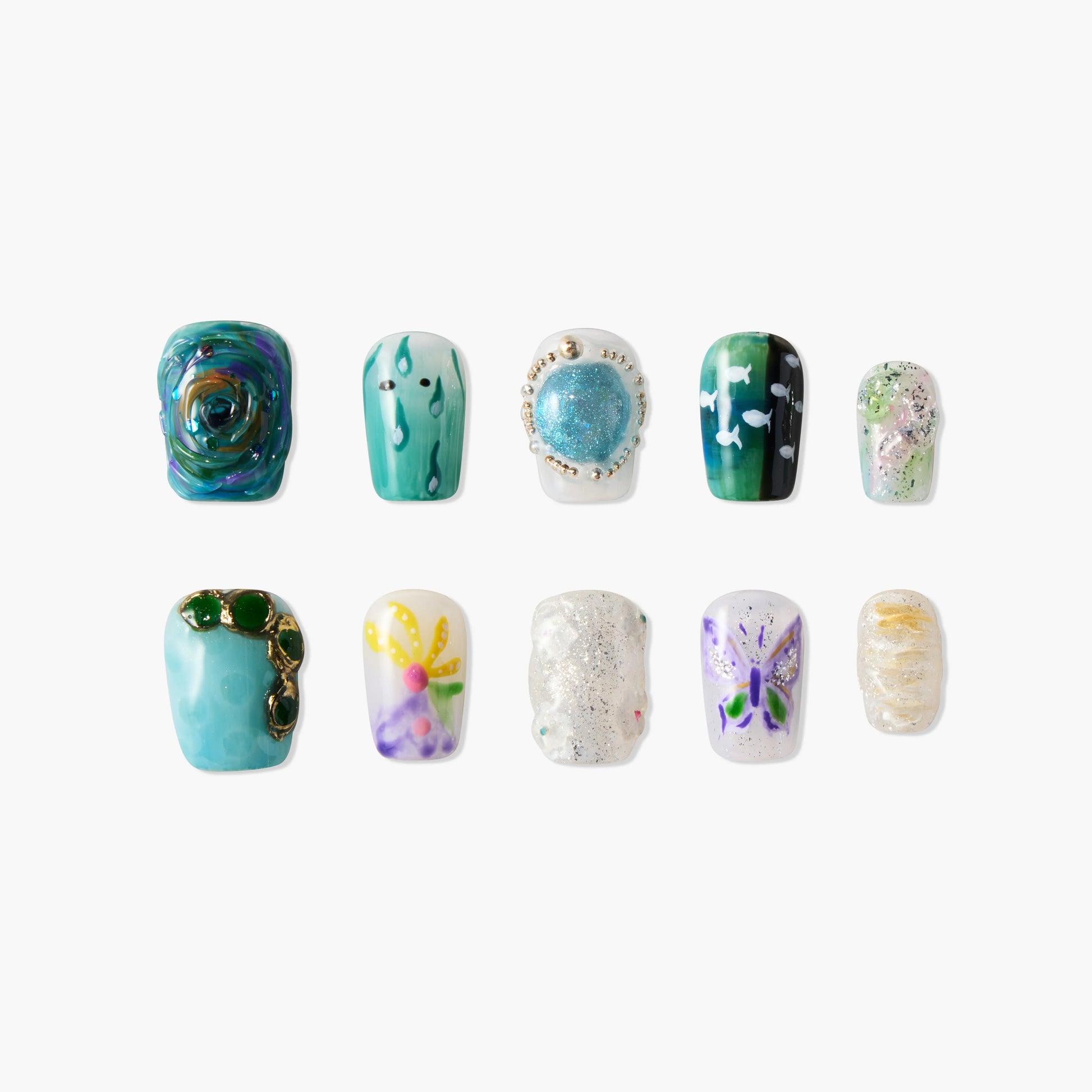 Dreamy Watercolor Emily's Nail