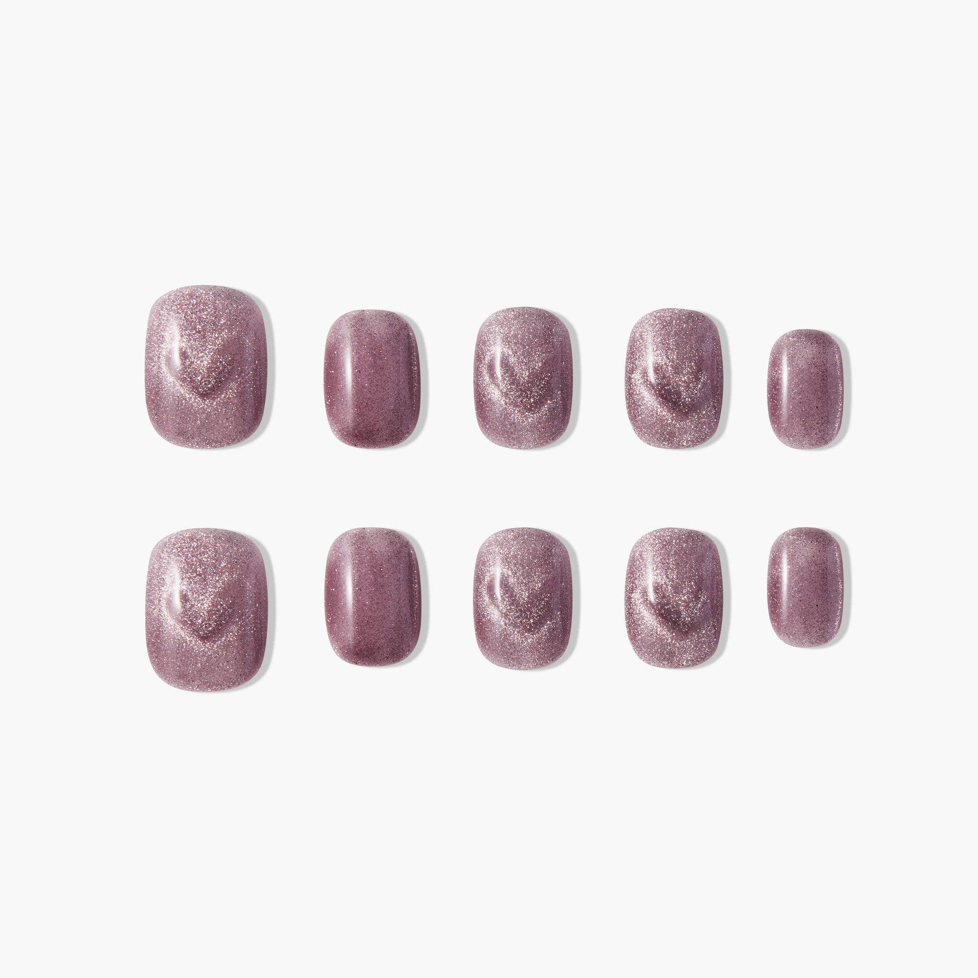 Dusty Rose Sparkle Emily's Nail