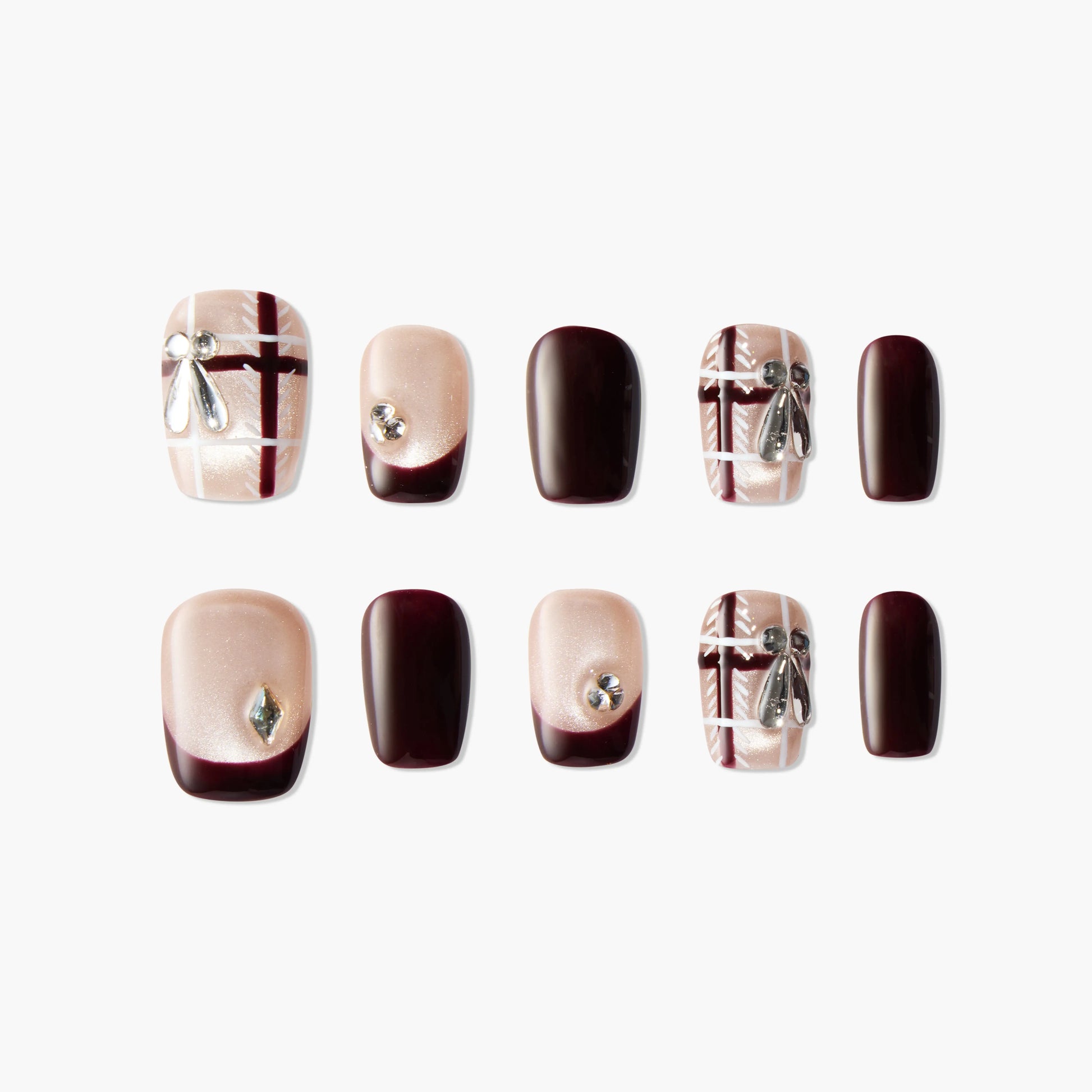 Elegant Plaid (Square) Emily’s Nail