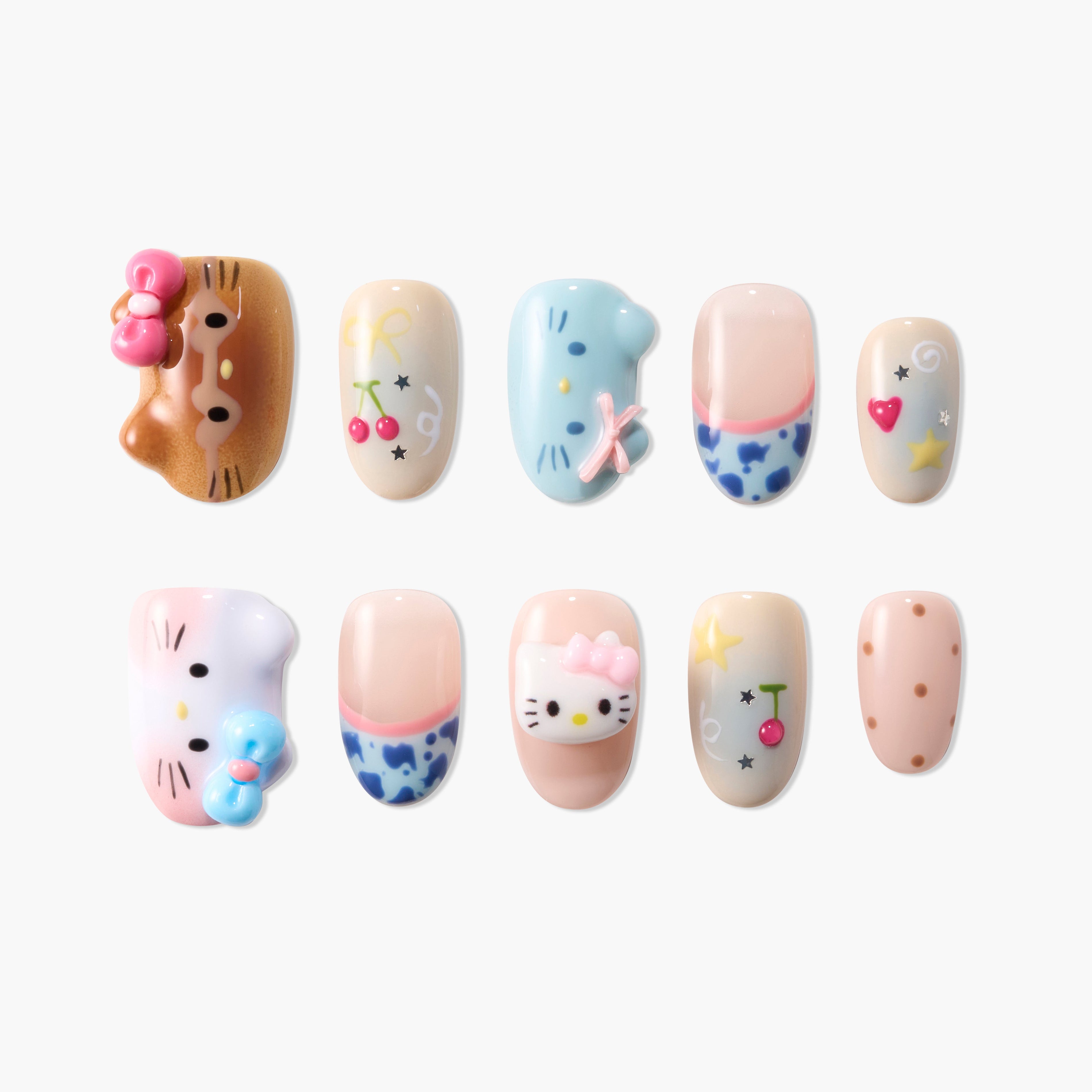 Cherry Ribbon Friends Emily’s Nail