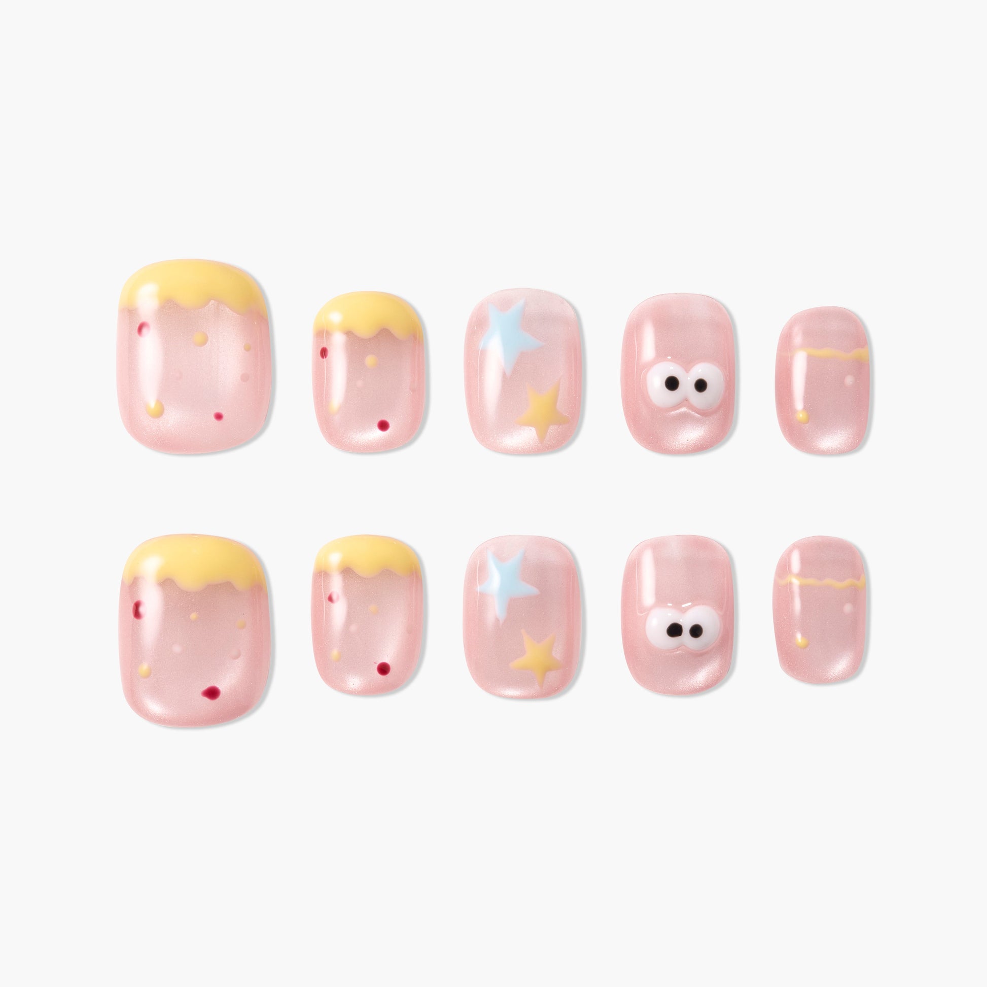 Starry Cream Pop Emily’s Nail