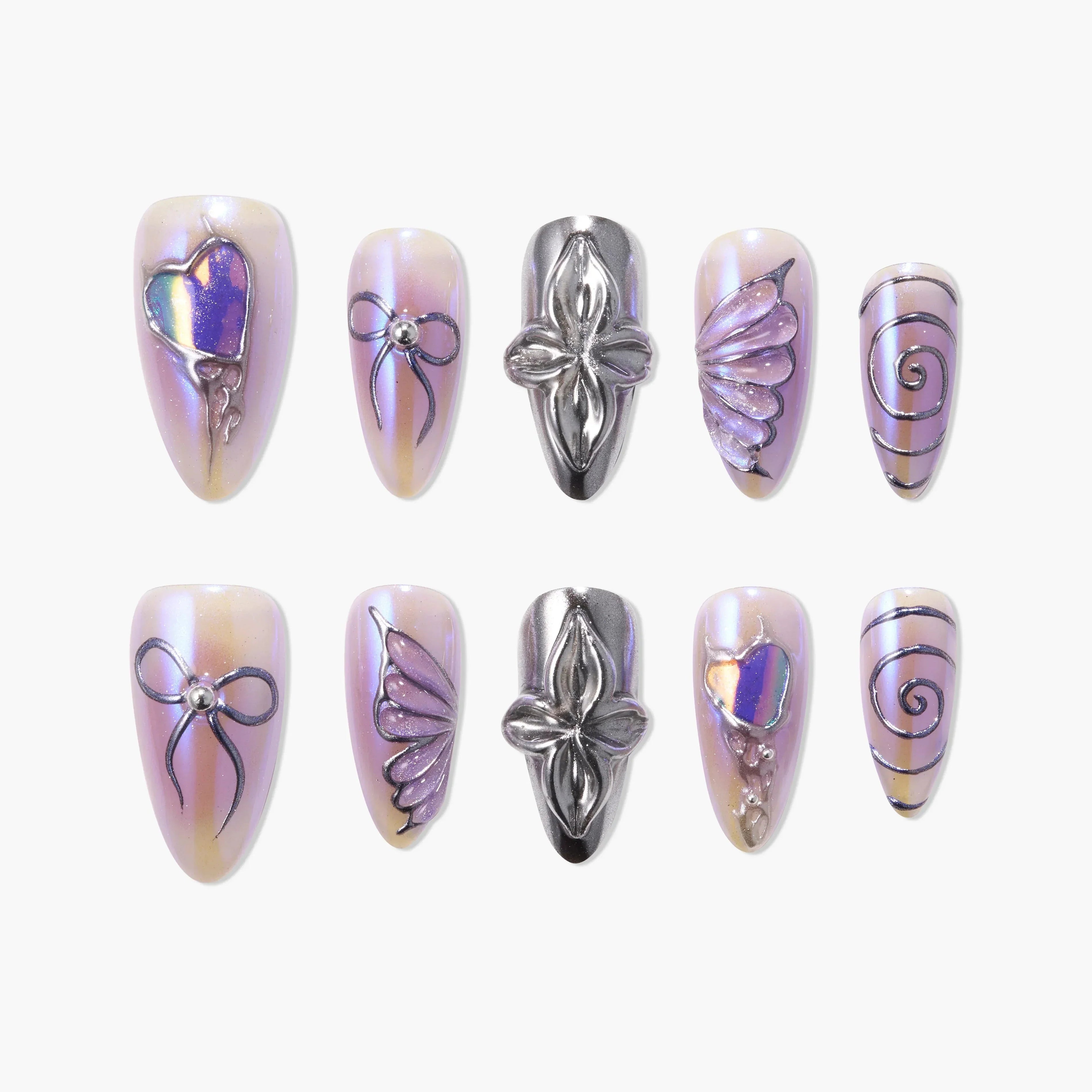 Iridescent Silver Grace