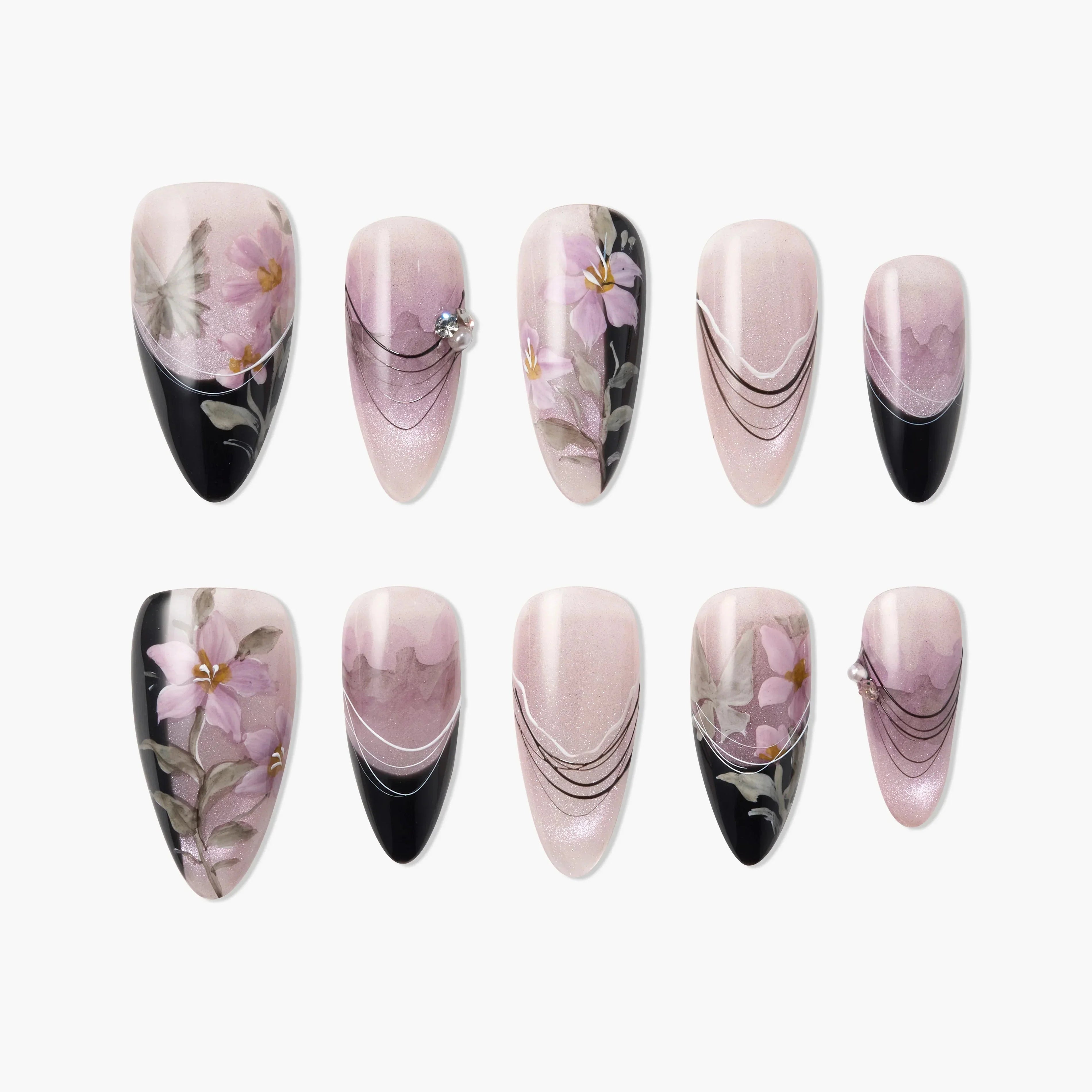 Midnight Violet Bloom (Almond)