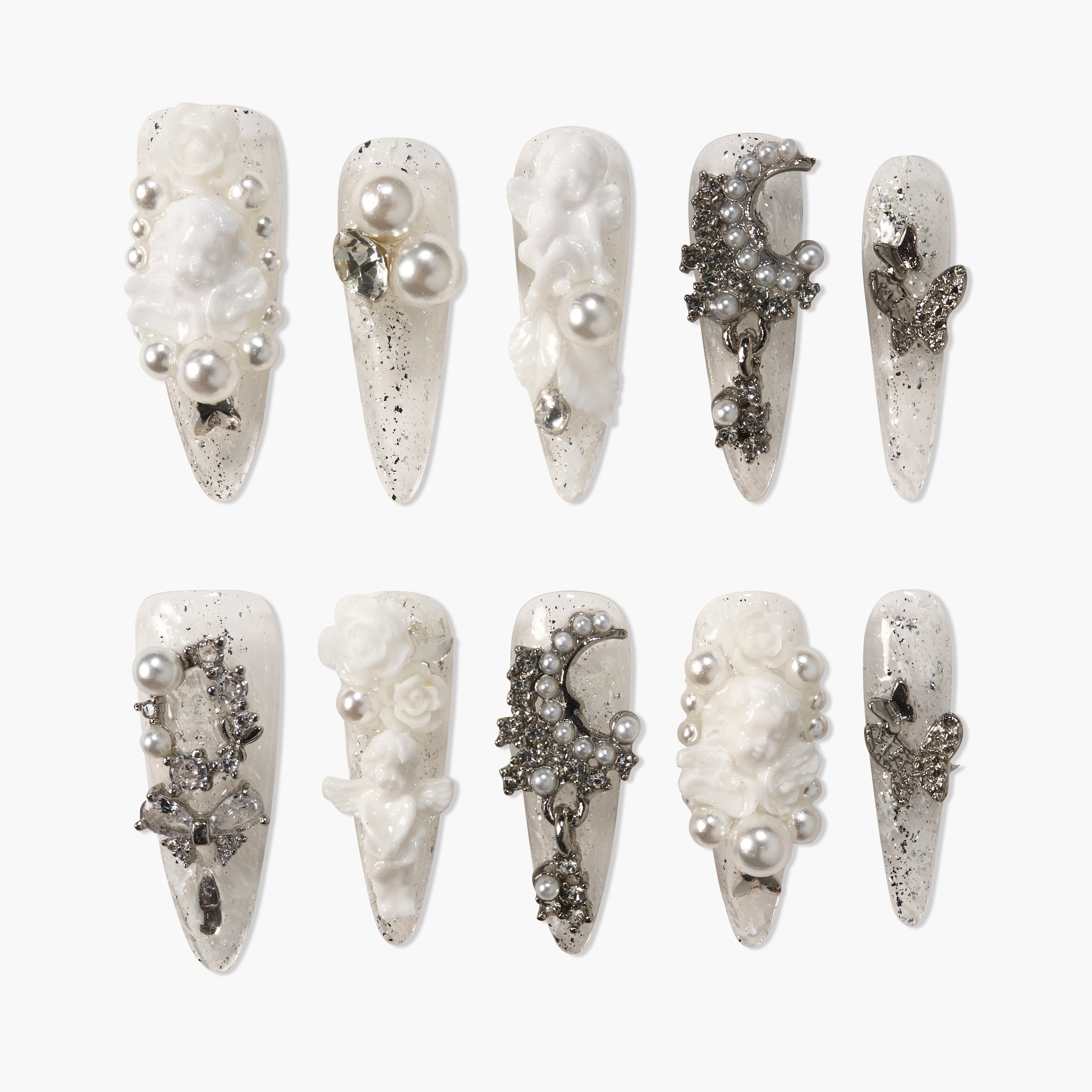 Celestial Angel Carving Emily's Nail