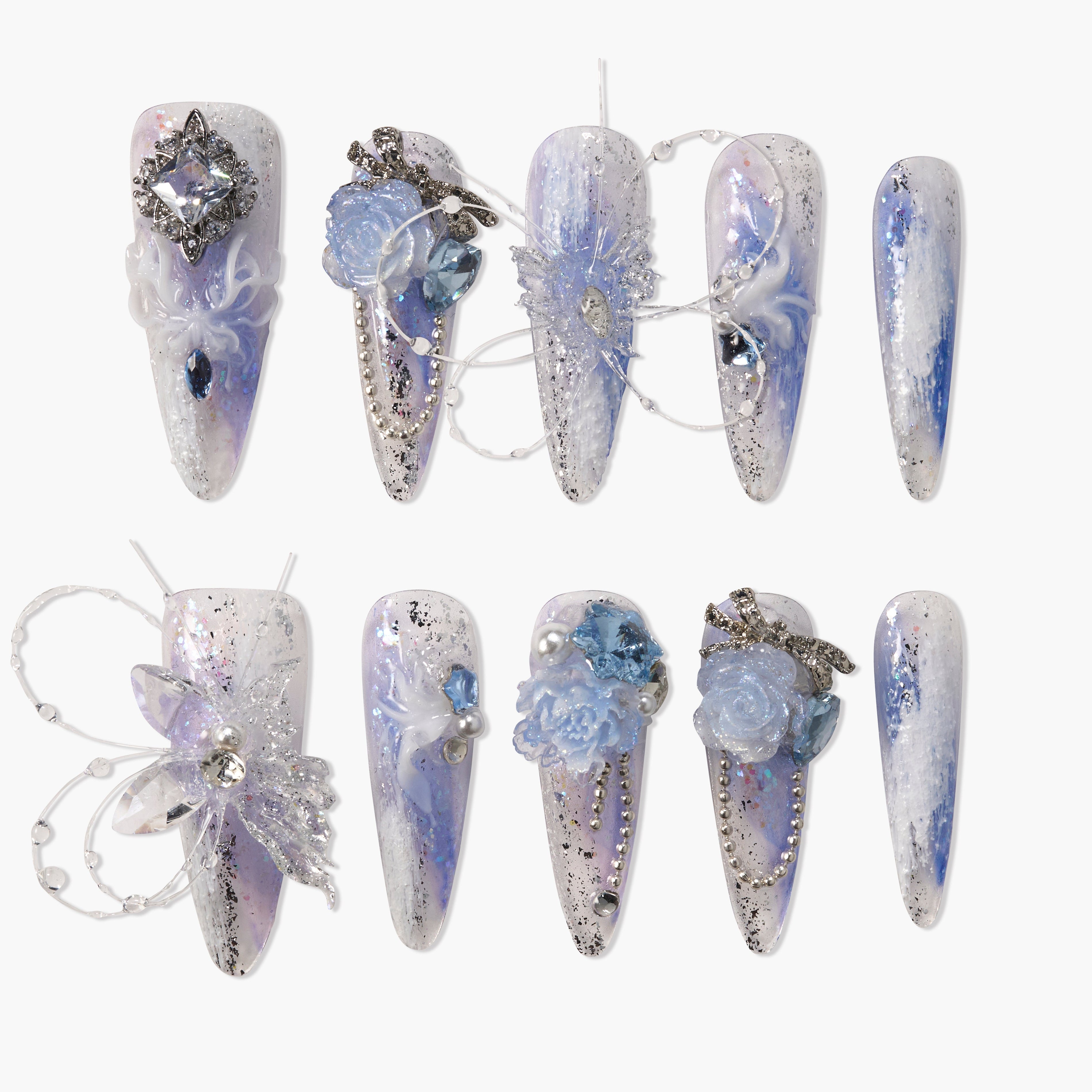 Frosted Aurora Bloom Emily's Nail