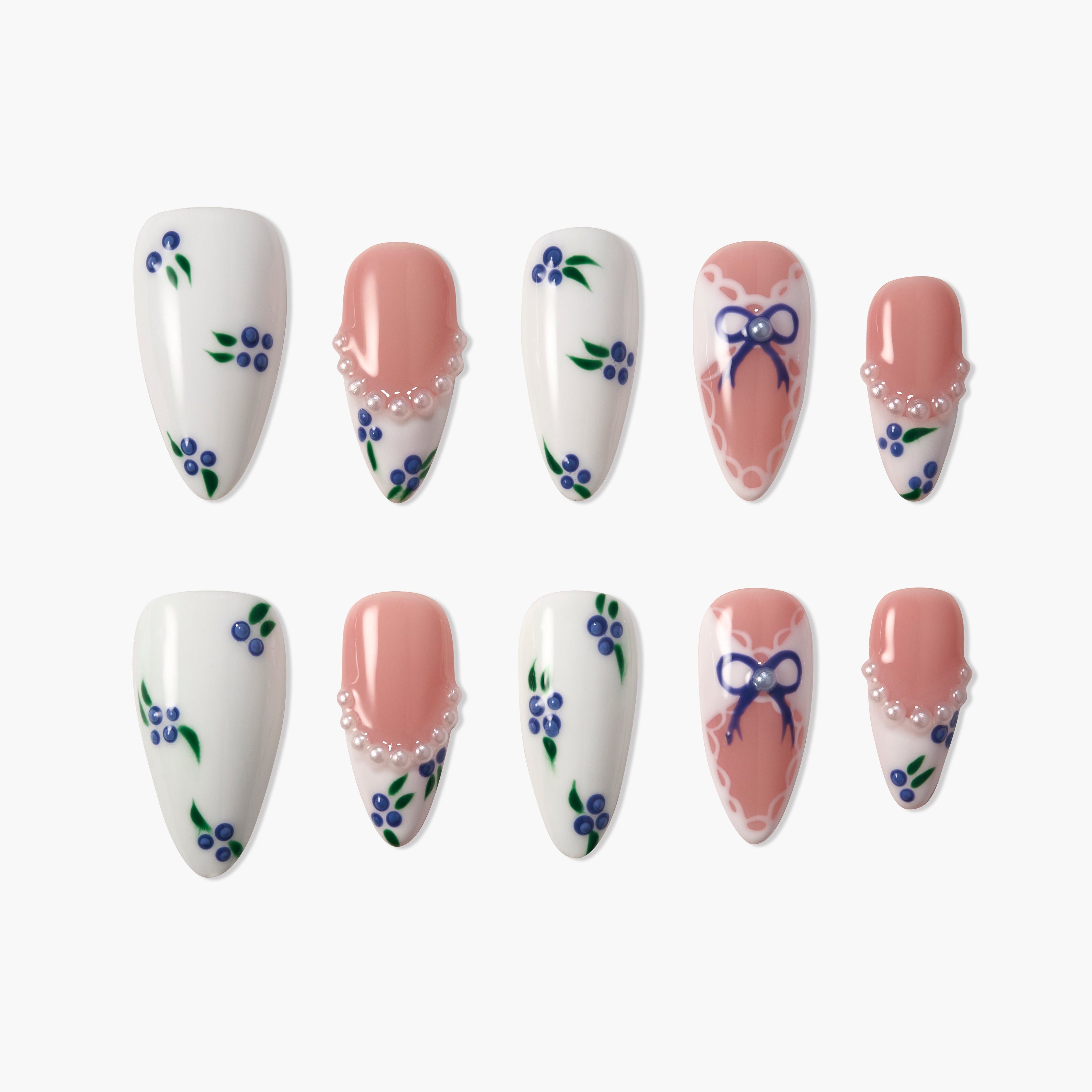 Blueberry Lace Charm Emily’s Nail