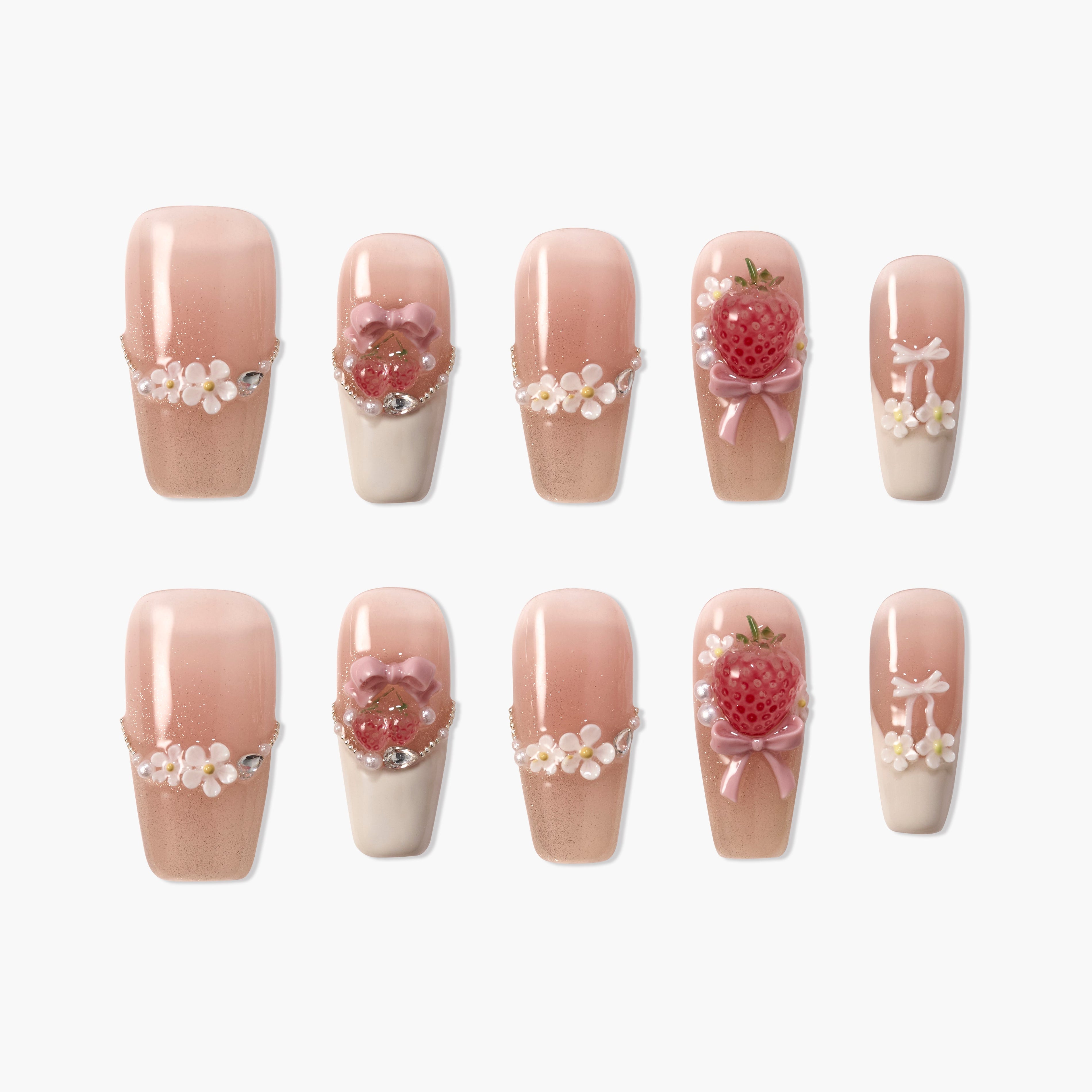 Berry Blossom Bow Emily’s Nail