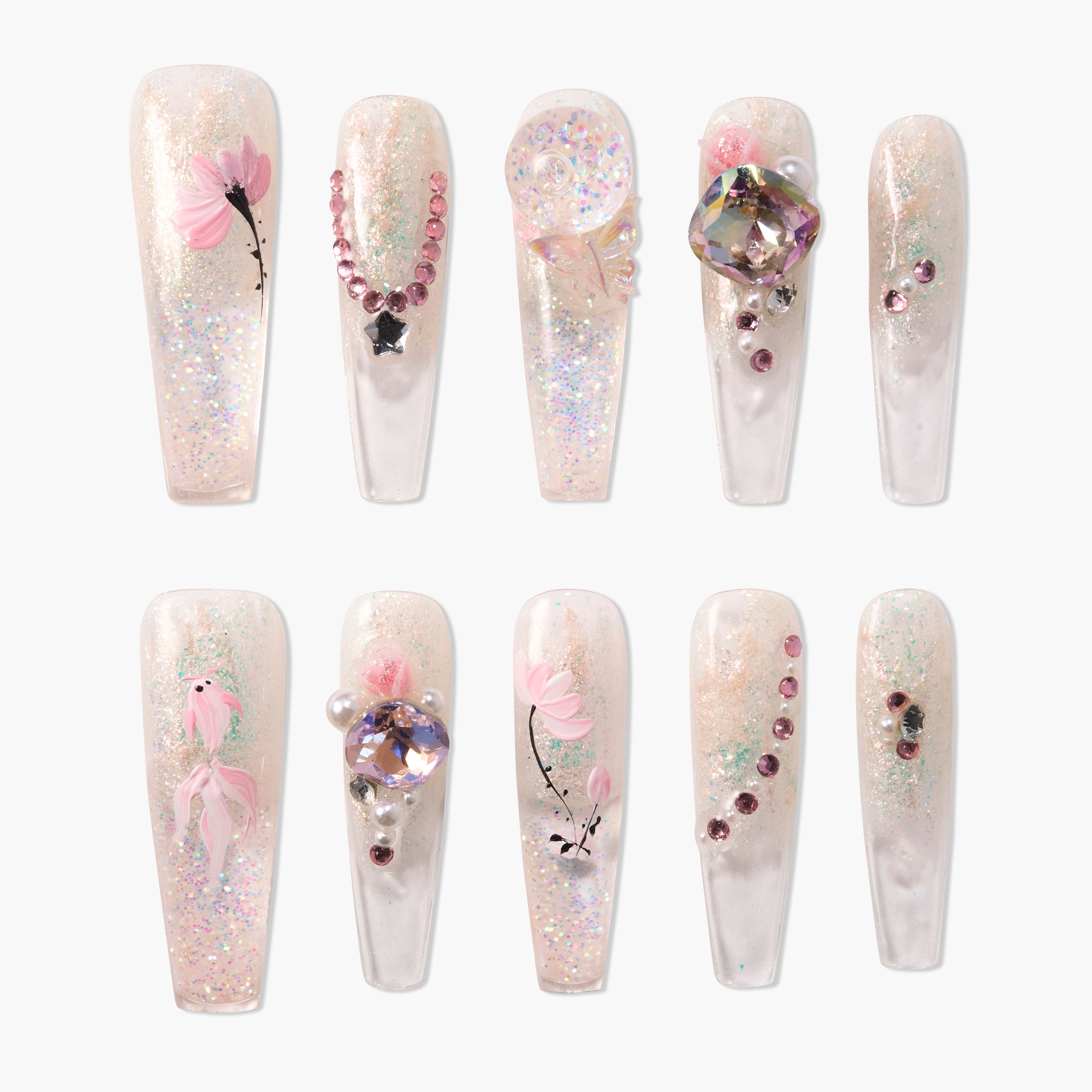 Blossom Liquid Sand Glow Emily’s Nail