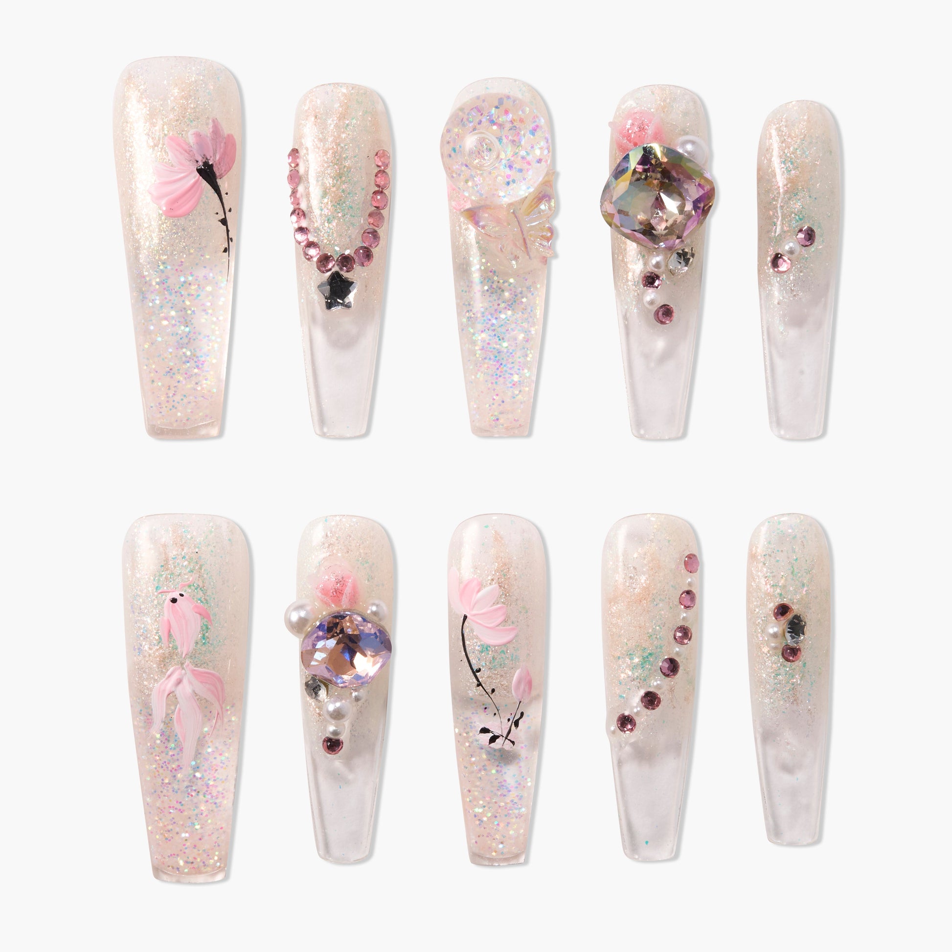 Blossom Liquid Sand Glow Emily’s Nail