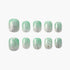 Mint Sketch Shimmer Emily’s Nail