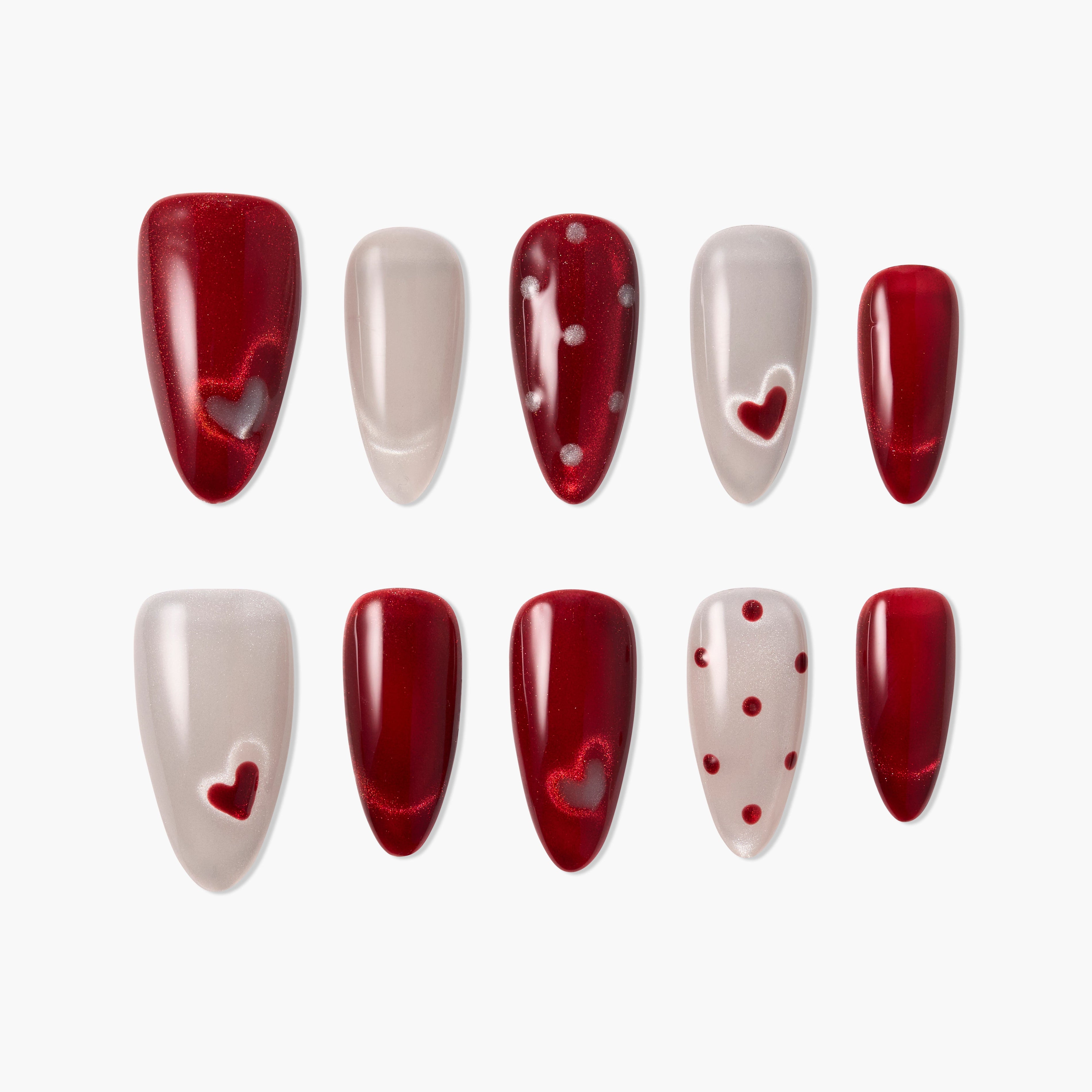 Crimson Heart Glow Emily’s Nail