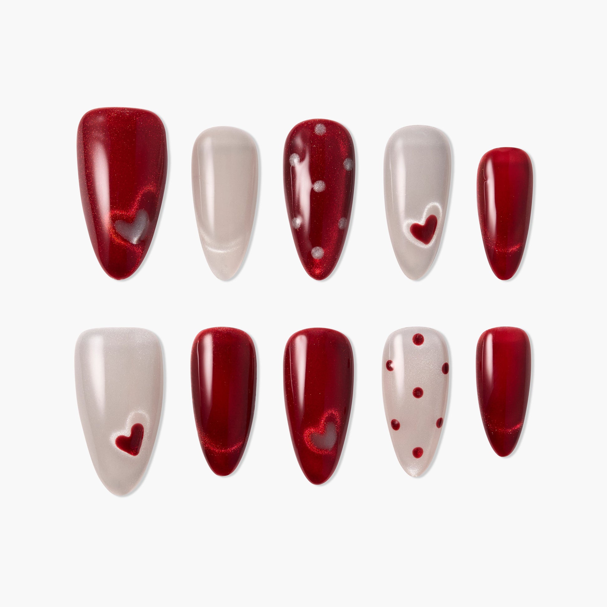 Crimson Heart Glow Emily’s Nail