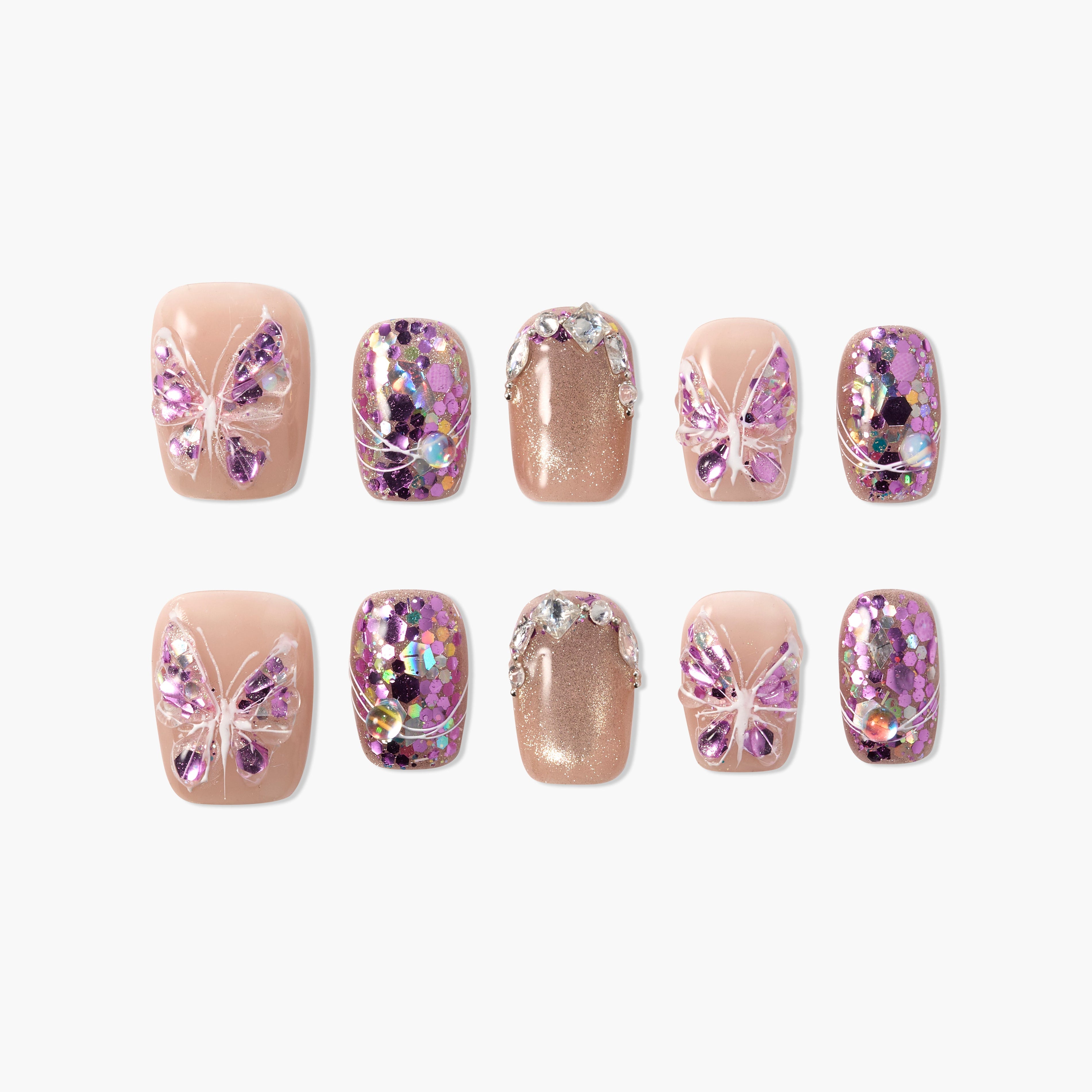 Violet Wings (Square) Emily’s Nail