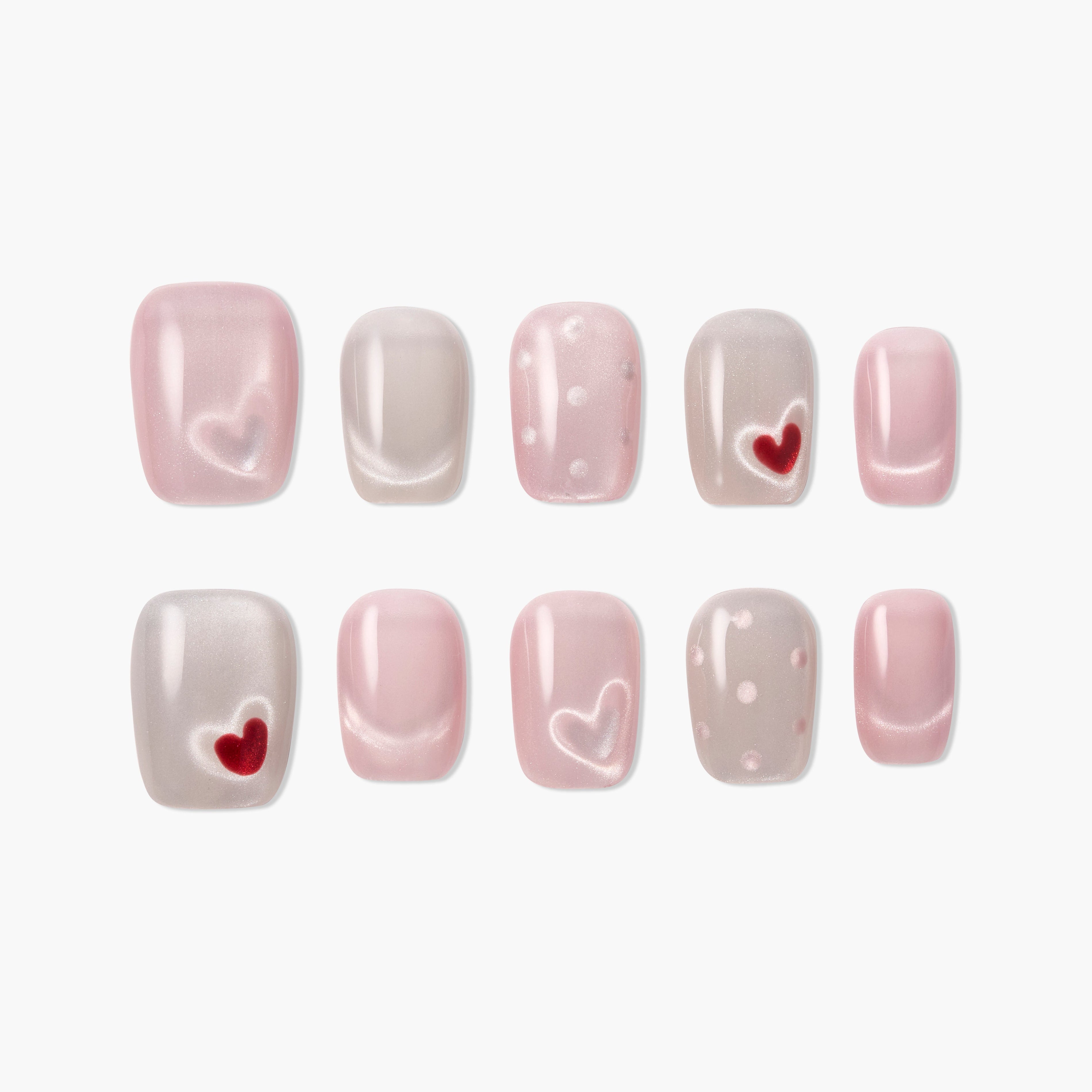 Sweetheart Glow (Square) Emily’s Nail