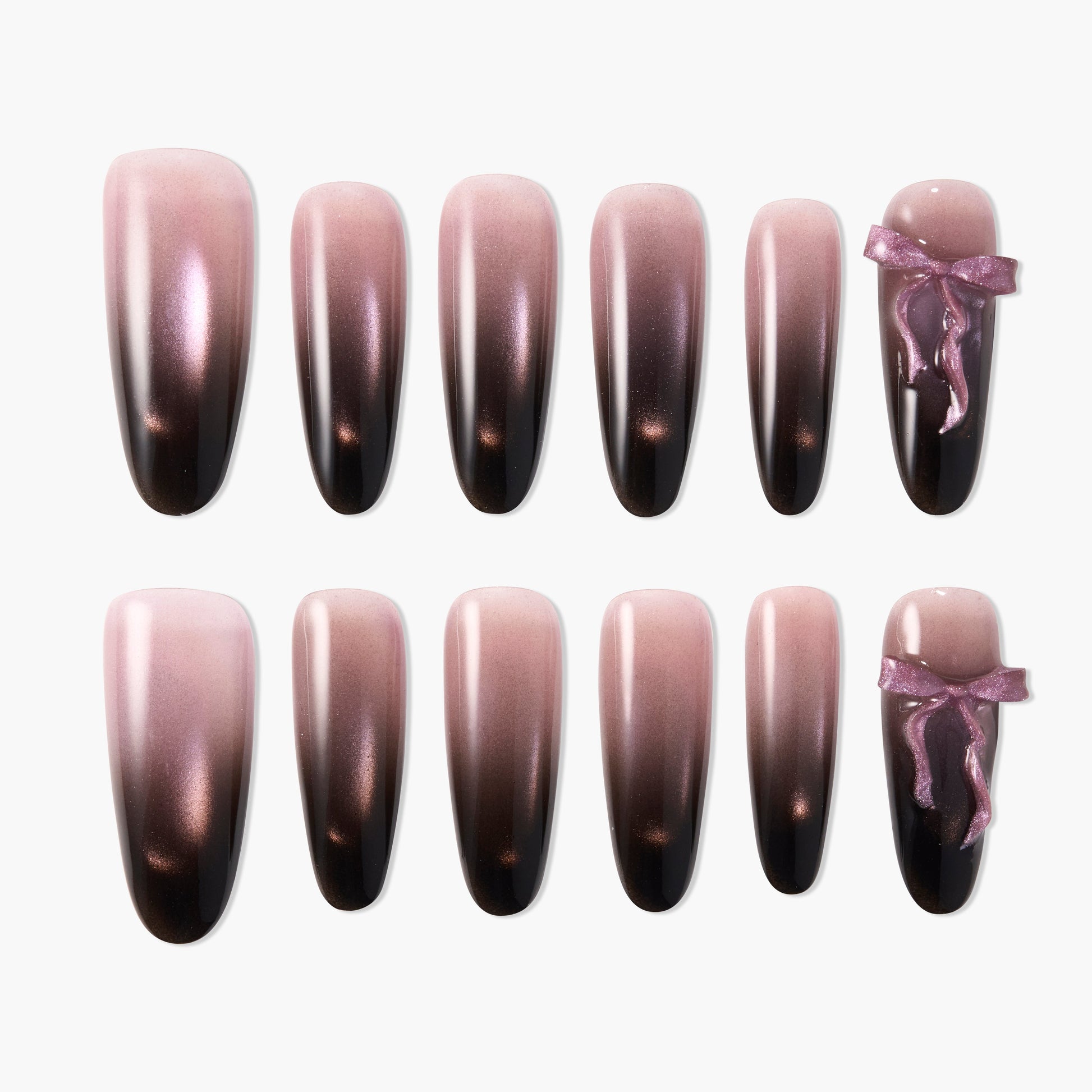 Twilight Satin Bow Emily’s Nail