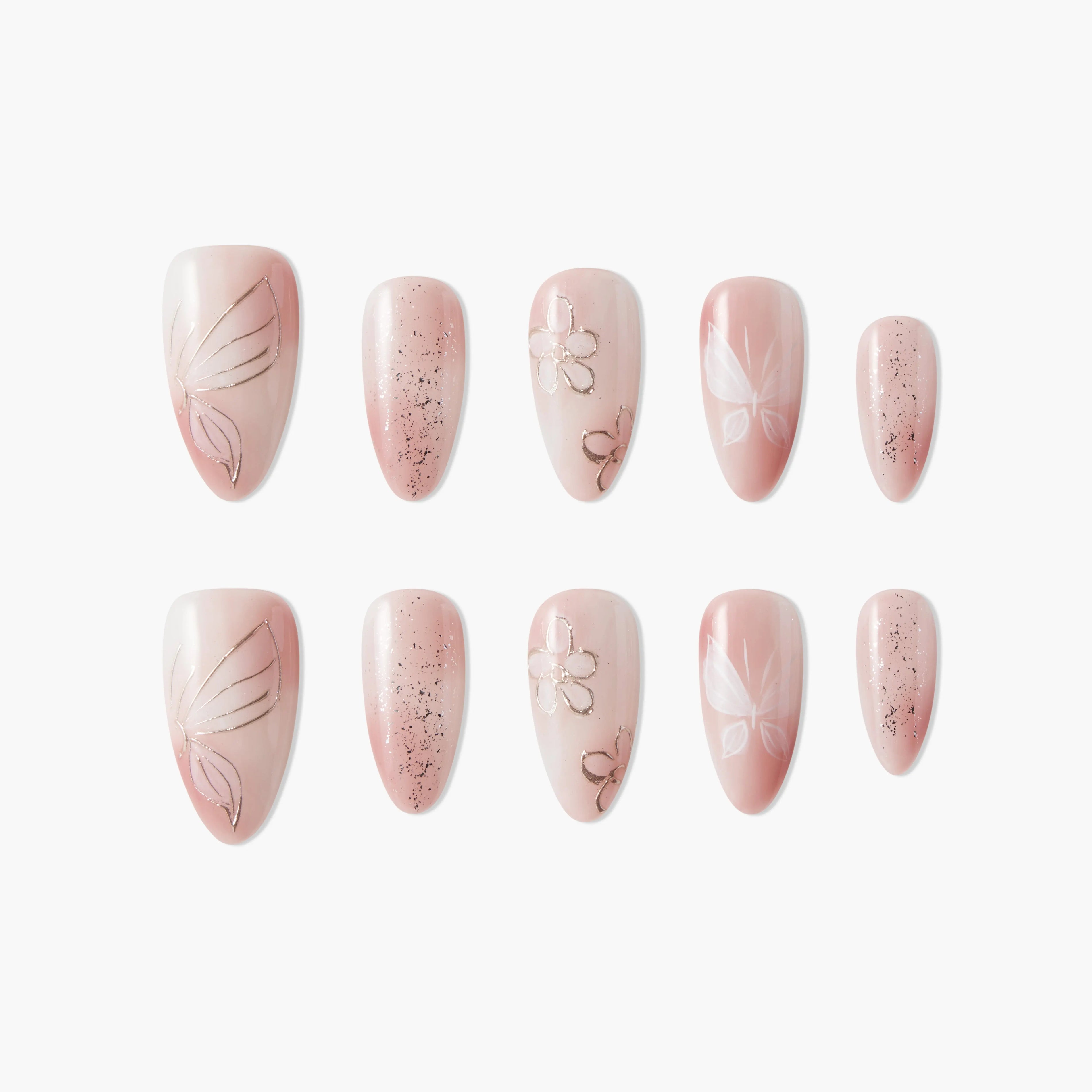 Fluttering Elegance Emily's Nail